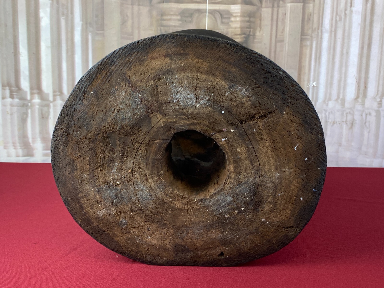 ALTE AFRIKA SKULPTUR HOCKER GESICHTER HOLZ MASSIV HANDGESCHNITZT – Bild 15