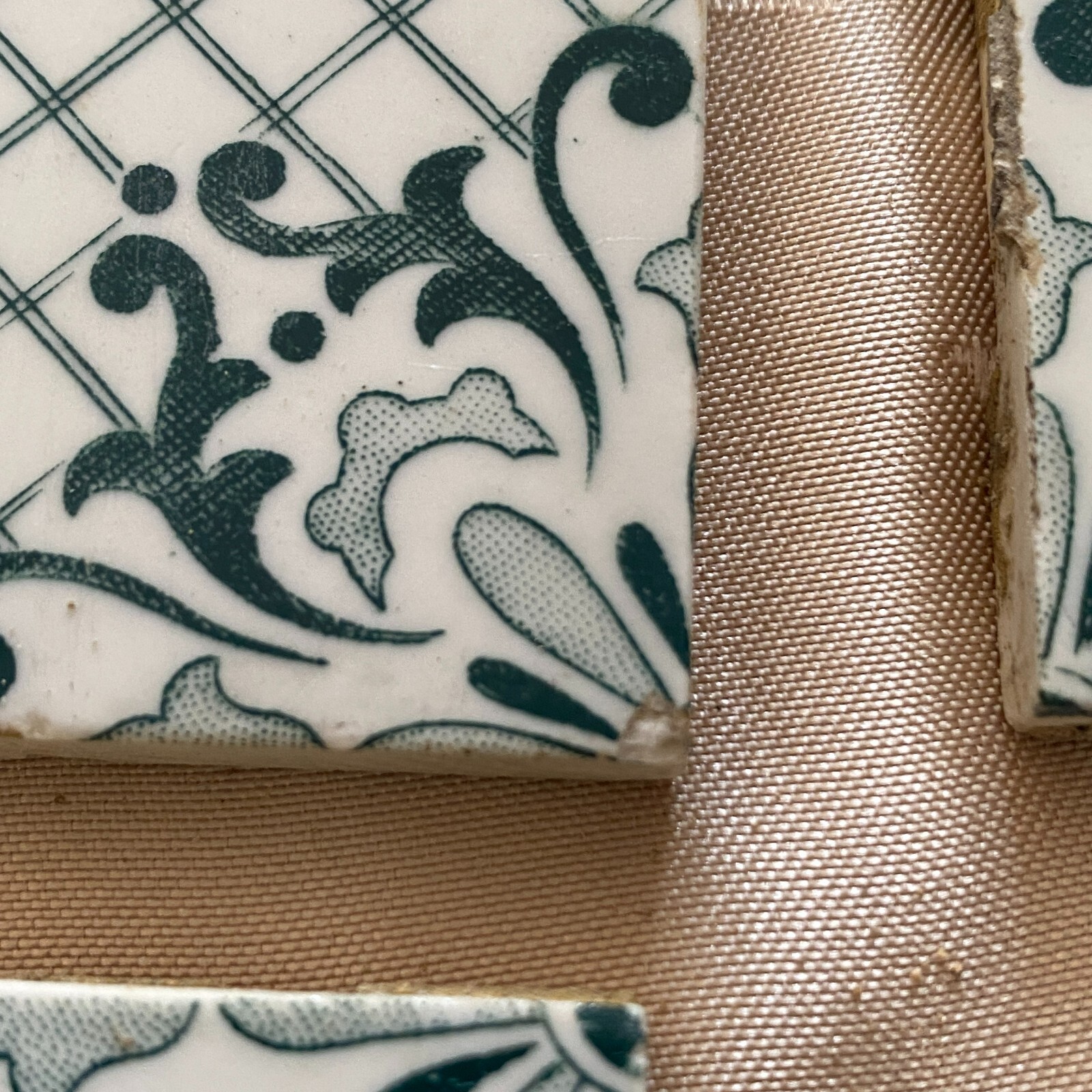 ANTIKE JUGENDSTIL FLIESEN 9 STÜCK SET KACHELN UM 1910 15x15cm AUS KERAMIK – Bild 11