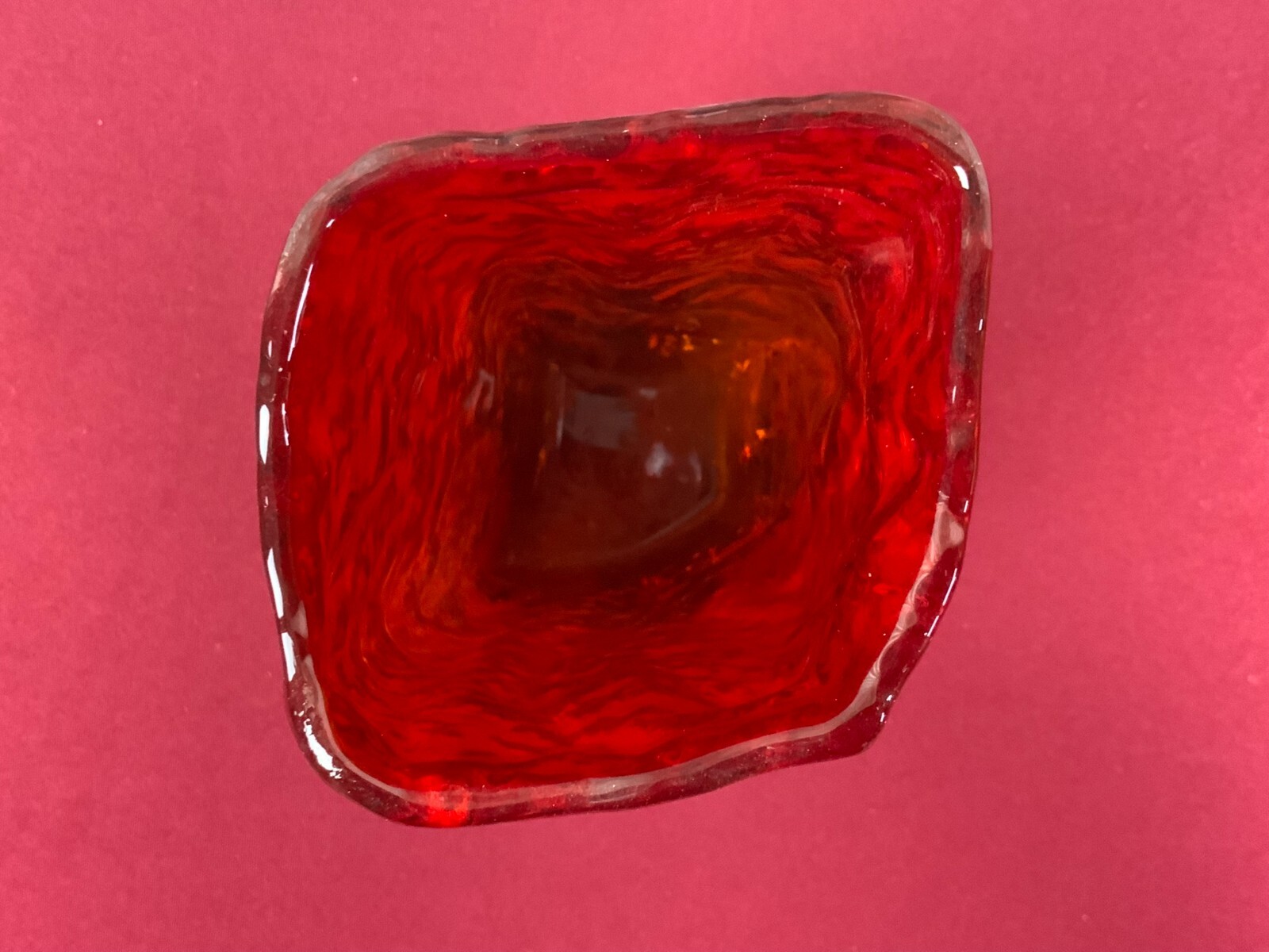 SEHR SCHÖNE VASE AUS GLAS HANDARBEIT KÜNSTLERGLAS 1kg 20,5cm HOCH – Bild 4