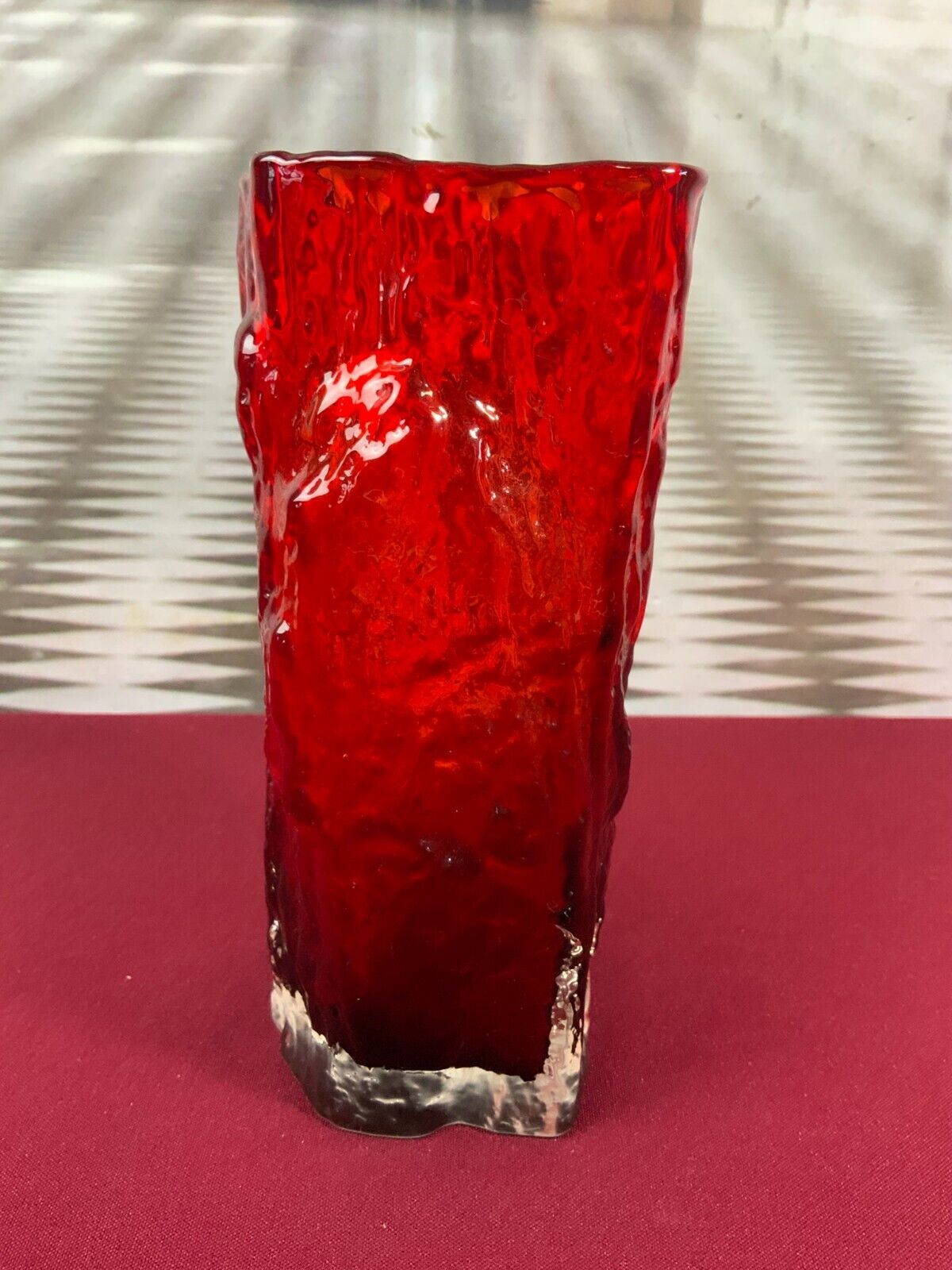 SEHR SCHÖNE VASE AUS GLAS HANDARBEIT KÜNSTLERGLAS 1kg 20,5cm HOCH – Bild 7