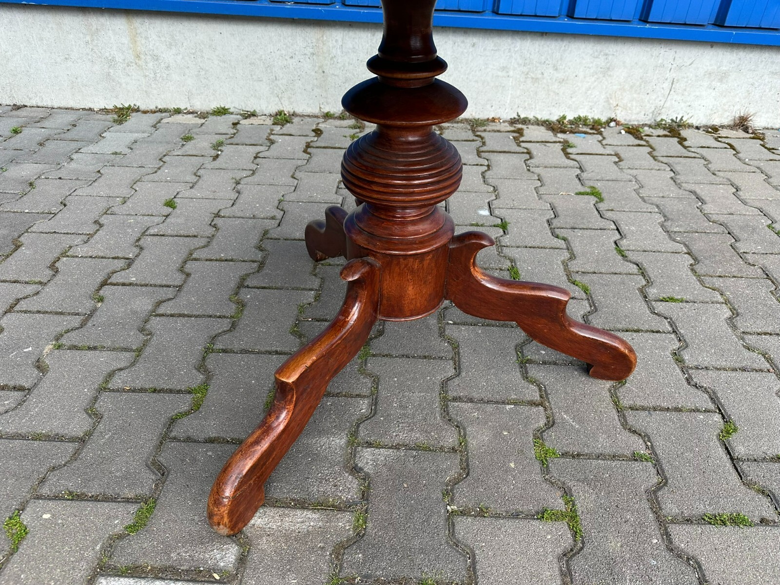 ANTIKER TISCH BEISTELLTISCH SPÄT BIEDERMEIER UM 1860 MAHAGONI – Bild 11