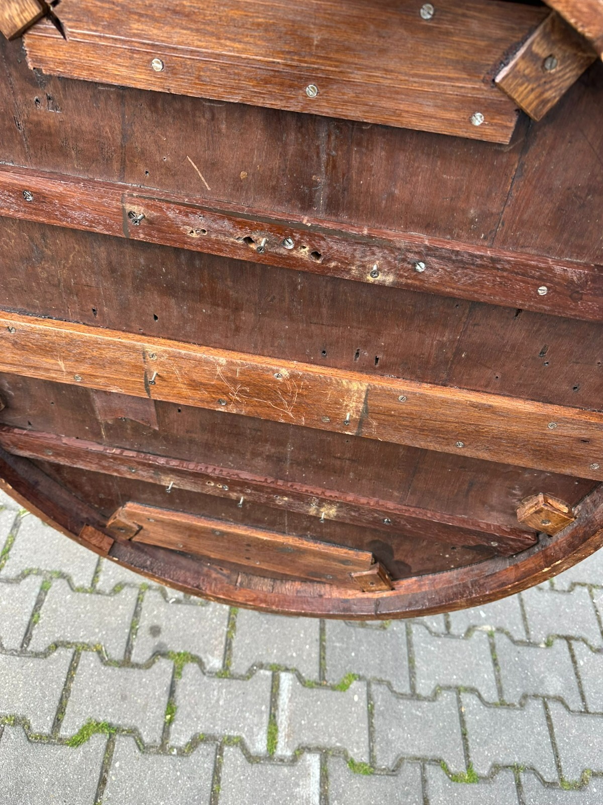 ANTIKER TISCH BEISTELLTISCH SPÄT BIEDERMEIER UM 1860 MAHAGONI – Bild 14