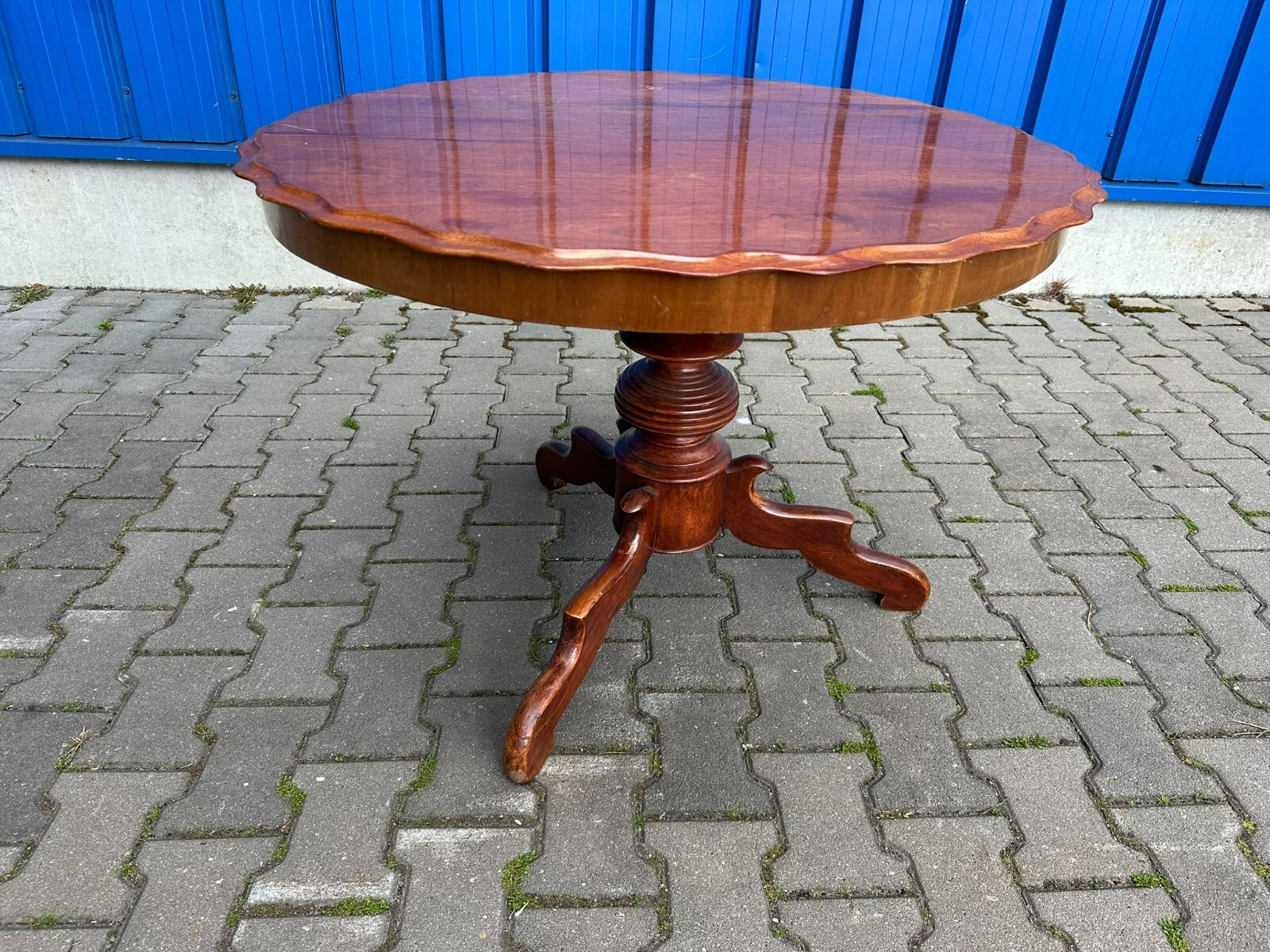 ANTIKER TISCH BEISTELLTISCH SPÄT BIEDERMEIER UM 1860 MAHAGONI – Bild 3