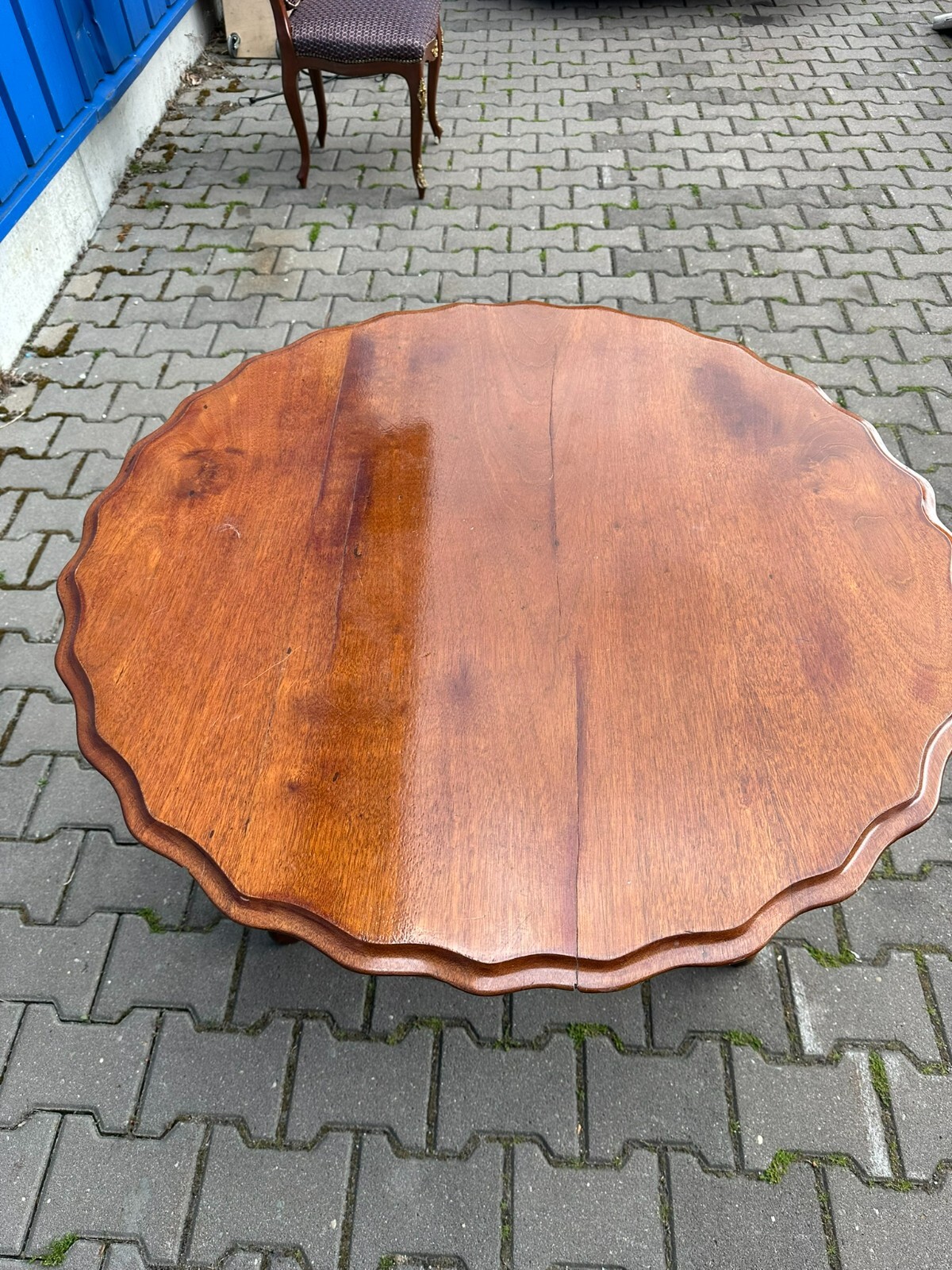 ANTIKER TISCH BEISTELLTISCH SPÄT BIEDERMEIER UM 1860 MAHAGONI – Bild 7