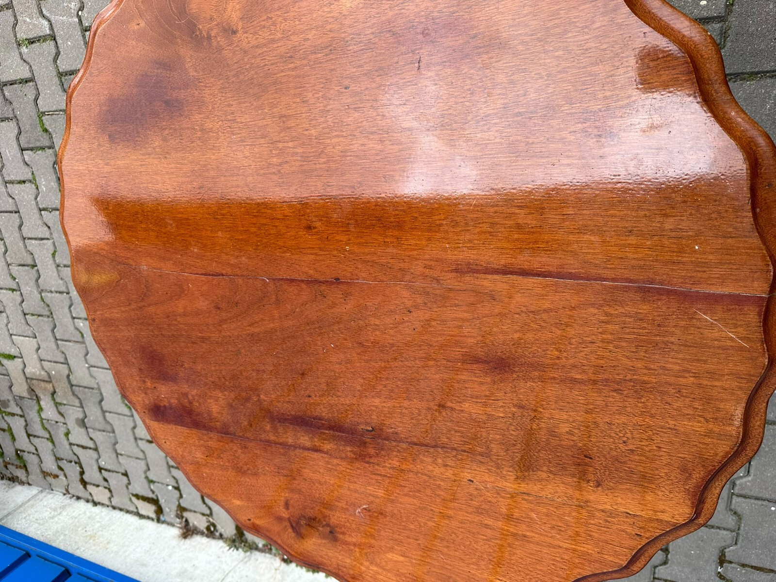 ANTIKER TISCH BEISTELLTISCH SPÄT BIEDERMEIER UM 1860 MAHAGONI – Bild 10