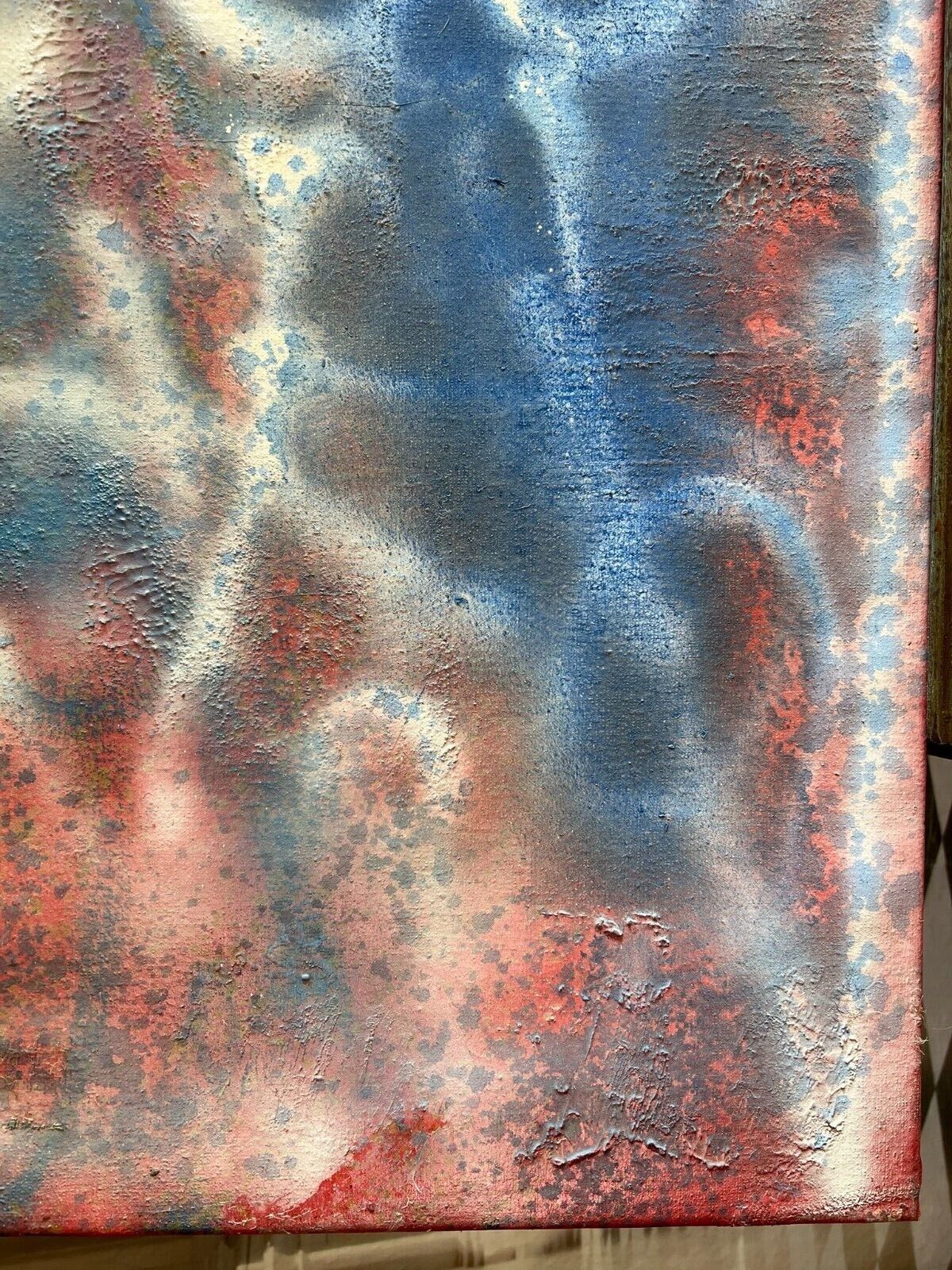 ACRYLGEMÄLDE MODERN GROSSES GEMÄLDE VON WALDEMAR KUFNER (1940-2016) 90x110cm – Bild 7