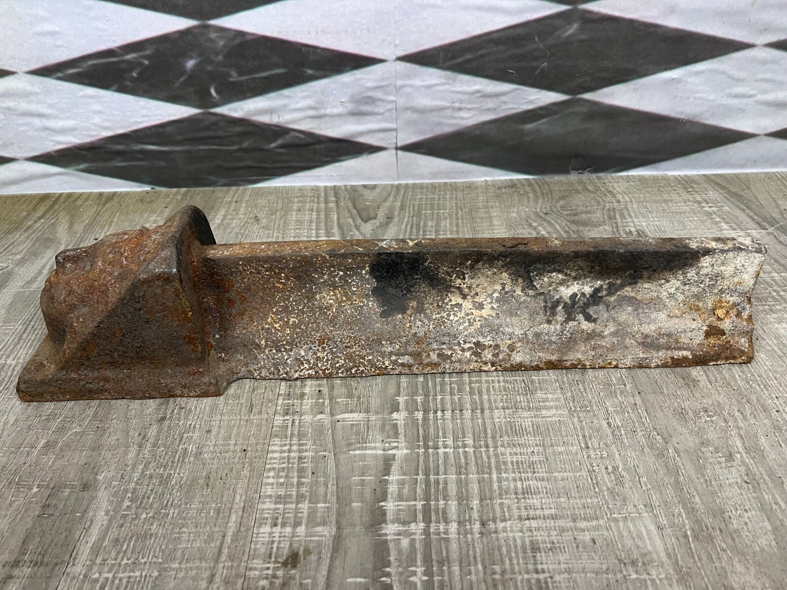 ANTIKE KAMINBÖCKE AUS EISEN 19 TES JHDT EMPIRE STIL – Bild 6