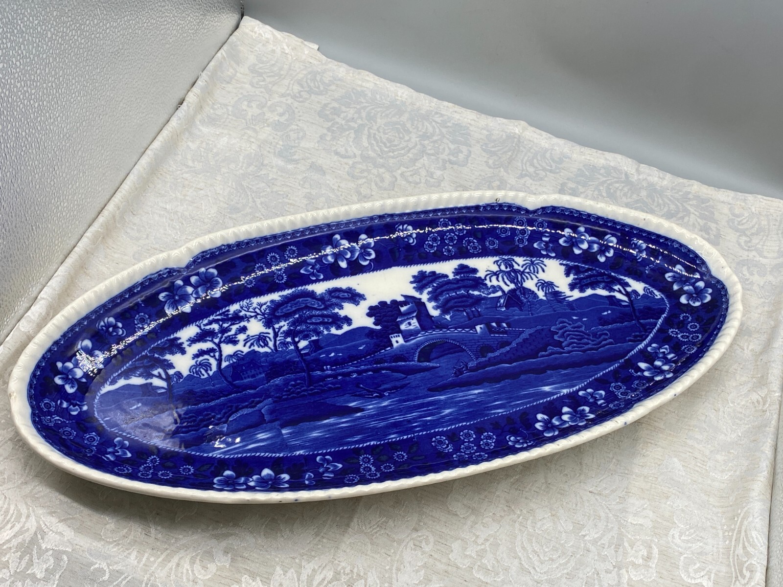 COPELAND ENGLAND SPODE´S TOWER GROSSE KERAMIK SCHALE PLATTE TABLETT 58x27cm – Bild 7