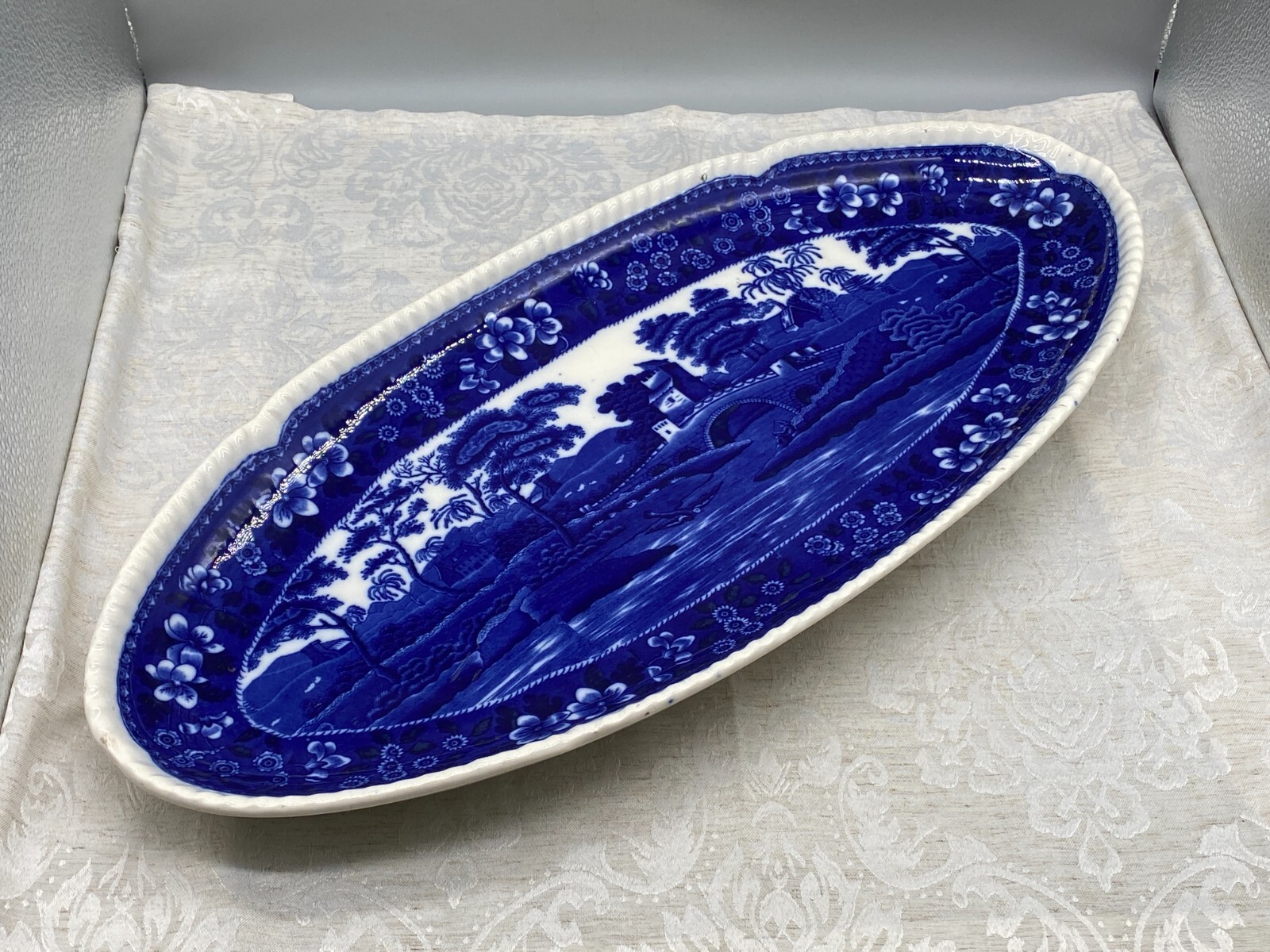 COPELAND ENGLAND SPODE´S TOWER GROSSE KERAMIK SCHALE PLATTE TABLETT 58x27cm