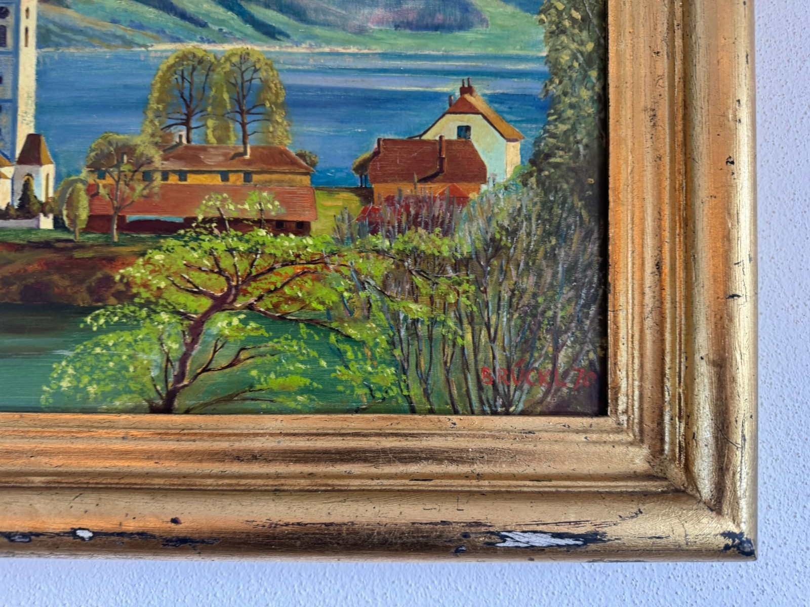 ÖLGEMÄLDE GERAHMT LANDSCHAFT ZELL AM SEE SIGNIERT BRÜCKL – Bild 13