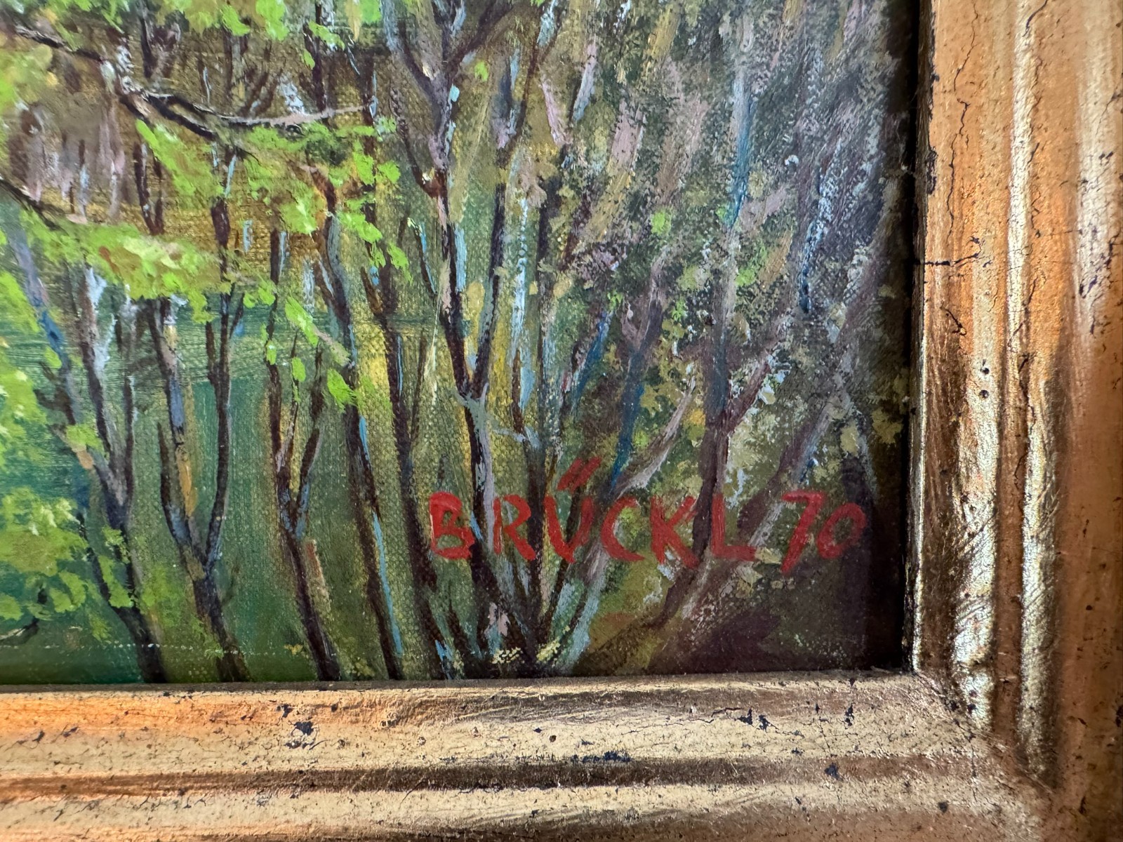 ÖLGEMÄLDE GERAHMT LANDSCHAFT ZELL AM SEE SIGNIERT BRÜCKL – Bild 14