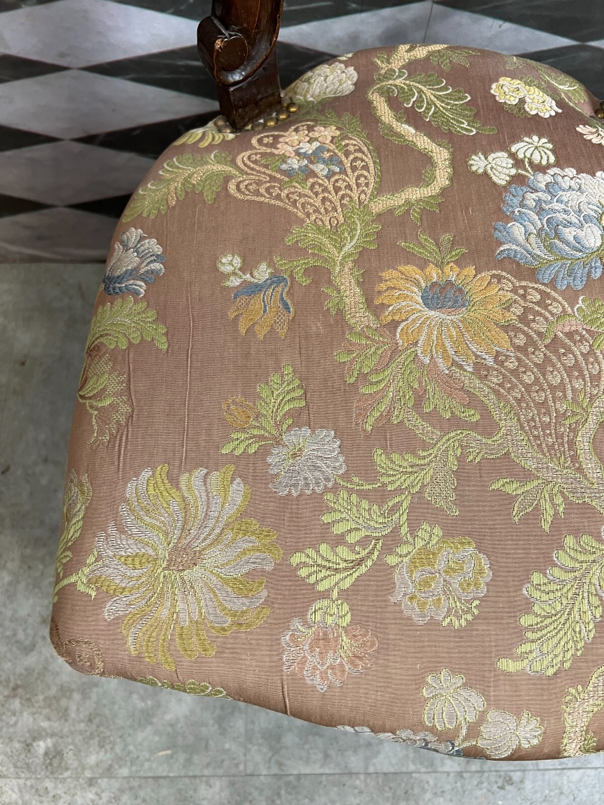 ANTIKER STUHL LOUIS PHILIPPE UM 1870 MAHAGONI MASSIV – Bild 8