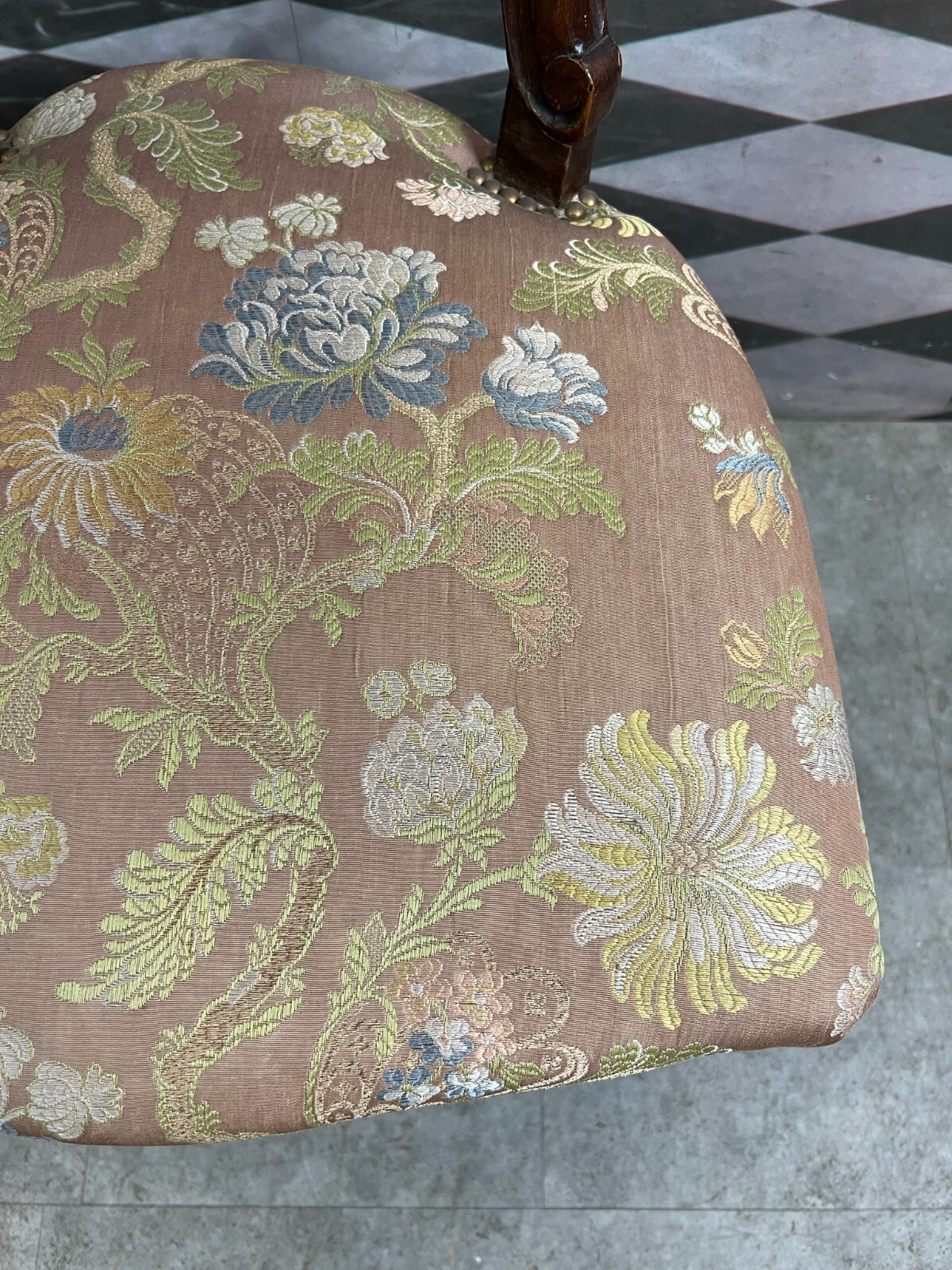 ANTIKER STUHL LOUIS PHILIPPE UM 1870 MAHAGONI MASSIV – Bild 9