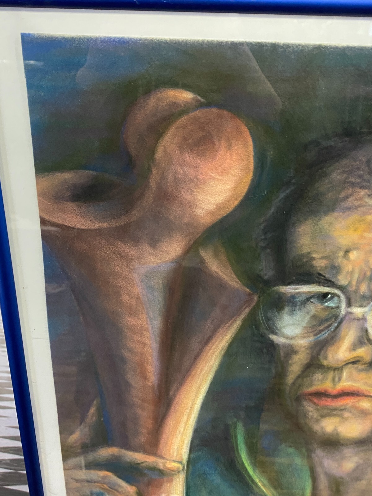 PASTELL / AQUARELL AUF PAPIER HERREN PORTRAIT ATTR. HARRY PEISHAR – Bild 4