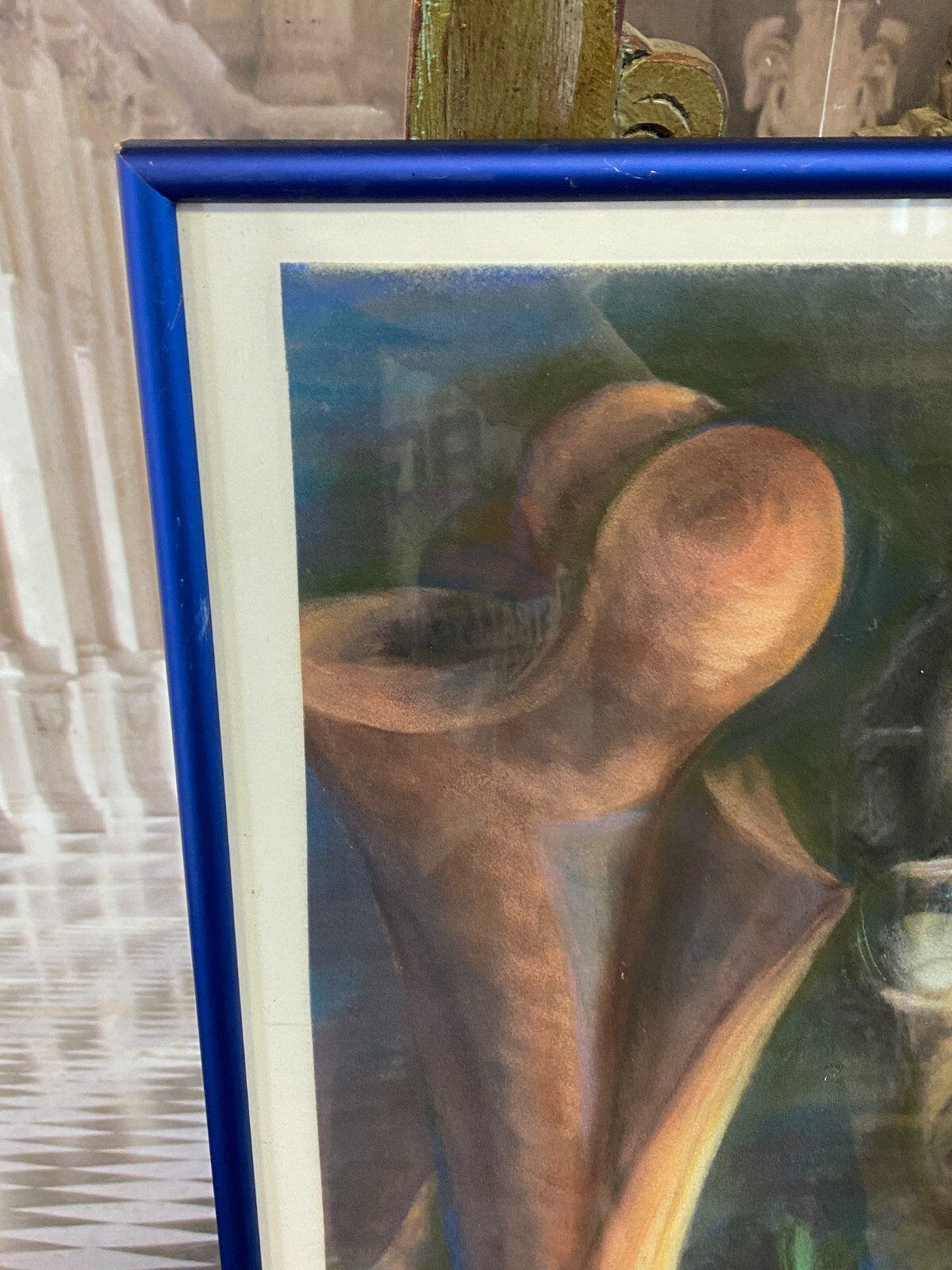 PASTELL / AQUARELL AUF PAPIER HERREN PORTRAIT ATTR. HARRY PEISHAR – Bild 5