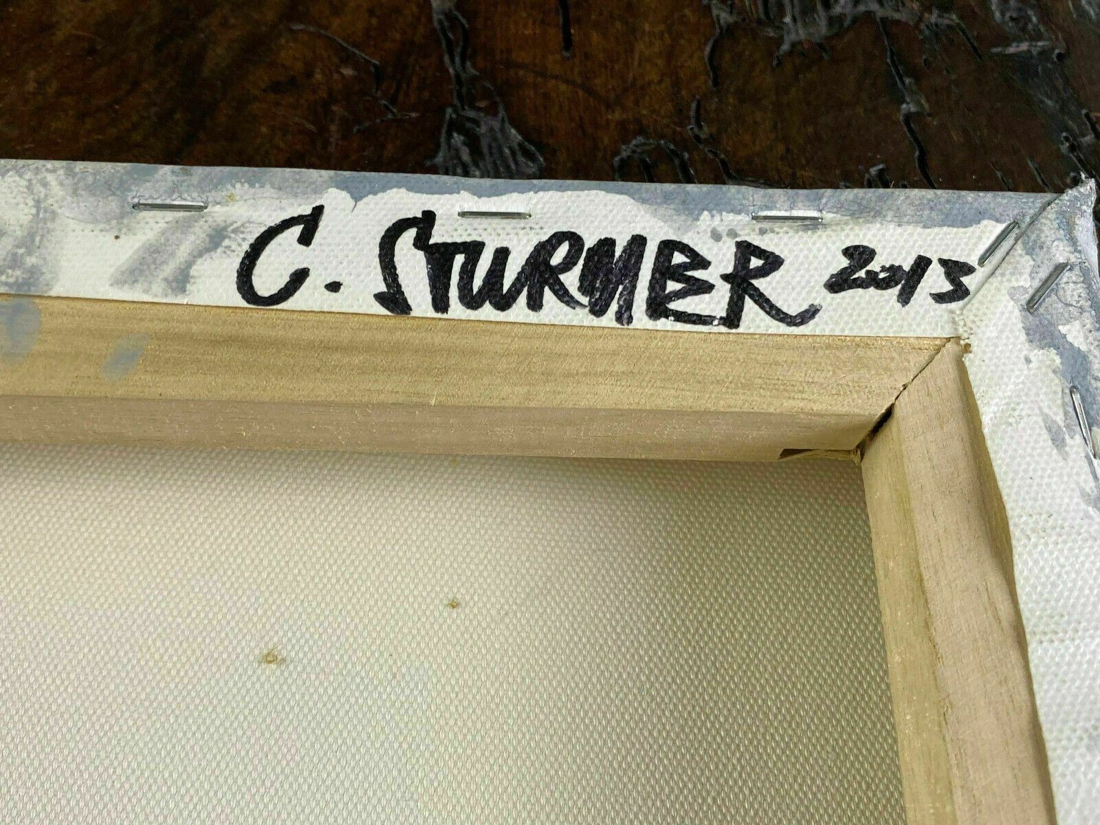 ACRYLGEMÄLDE AKT EROTIK PORTRAIT EINER FRAU MIT ZERTIFIKAT CHRISTOPHER STURMER – Bild 7