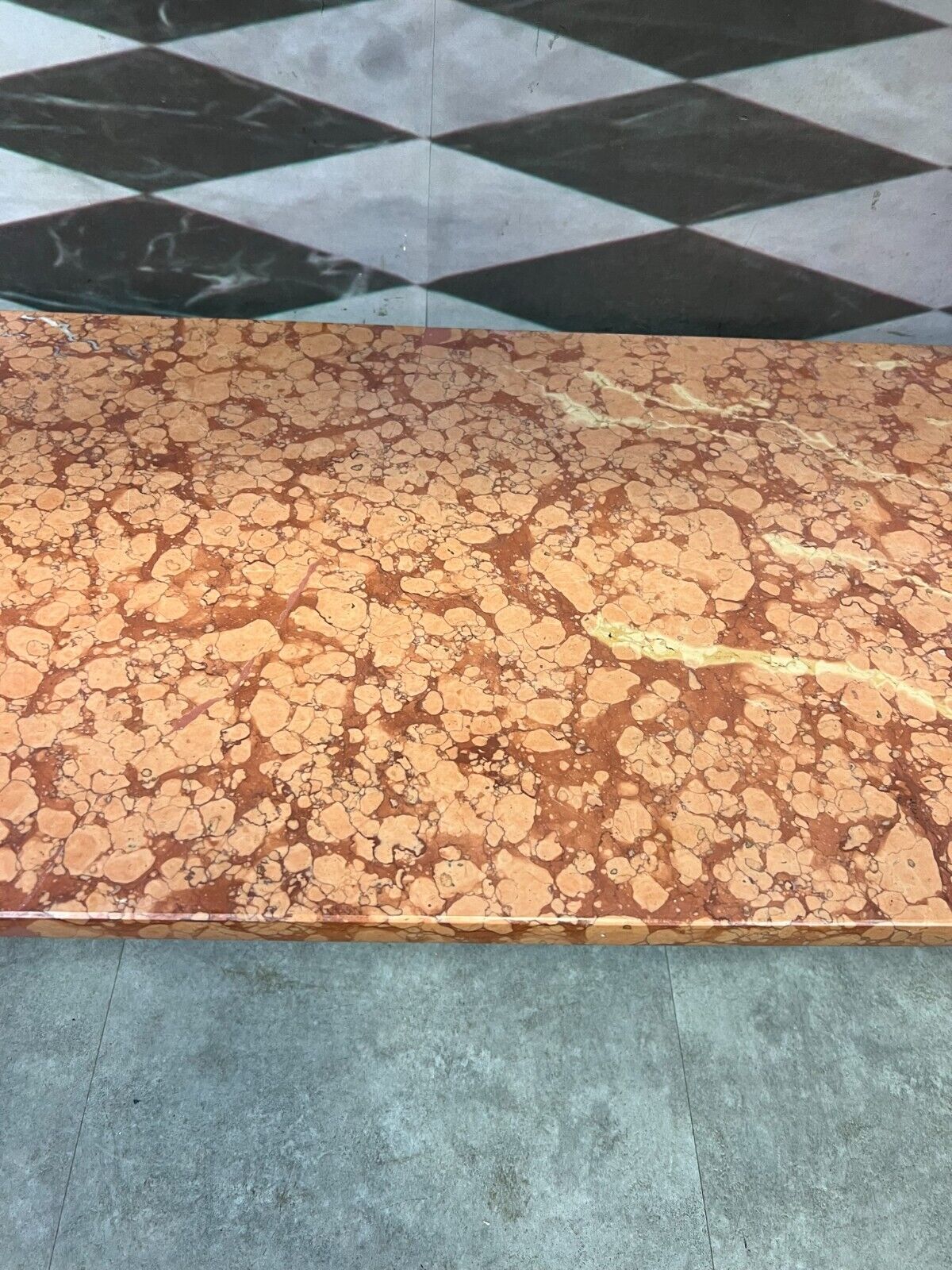 ANTIKER WASCHTISCH BEISTELLTISCH KONSOLE ITALIEN 1890 MARMOR ROSSO VERONA – Bild 15