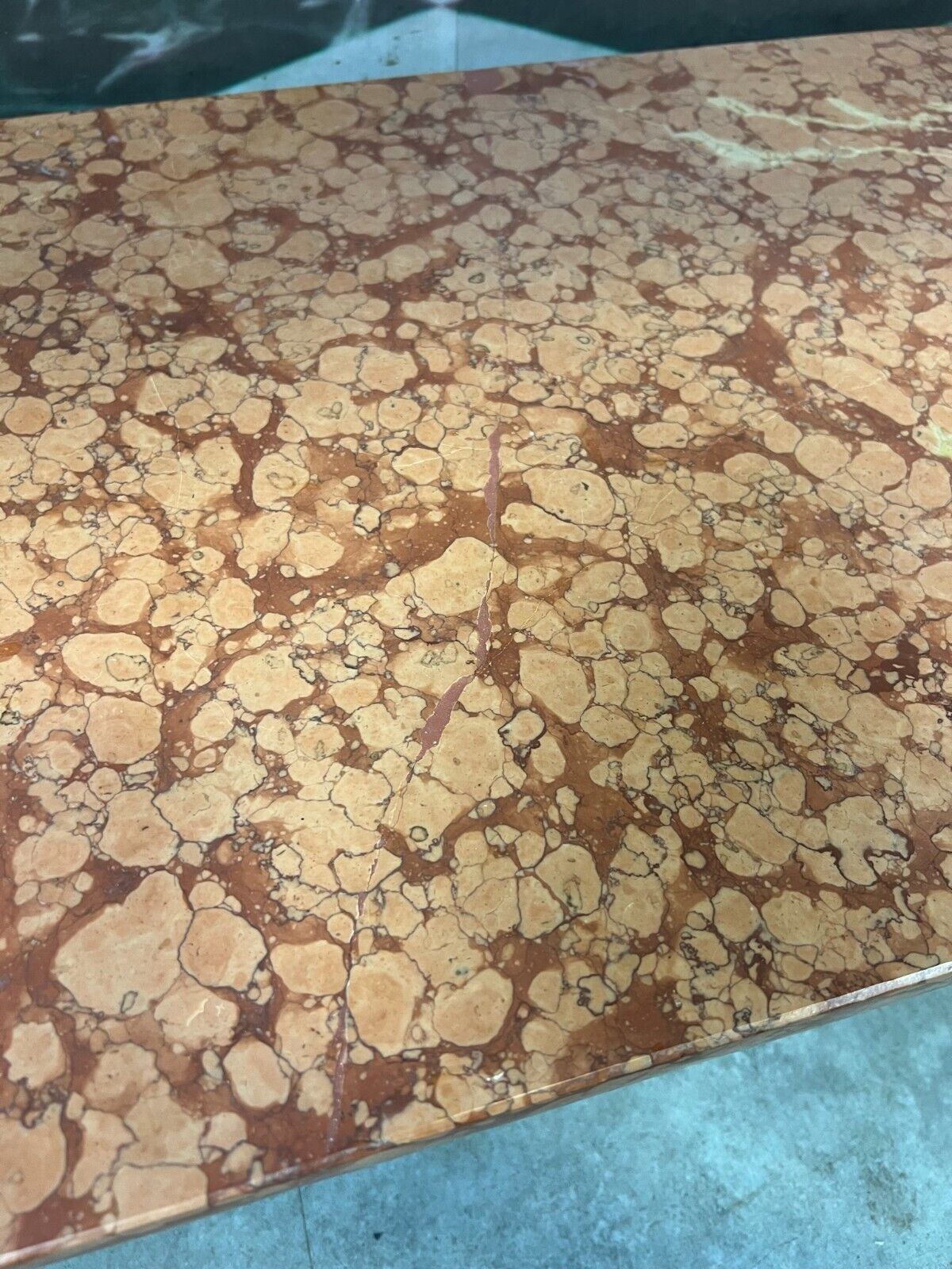 ANTIKER WASCHTISCH BEISTELLTISCH KONSOLE ITALIEN 1890 MARMOR ROSSO VERONA – Bild 17