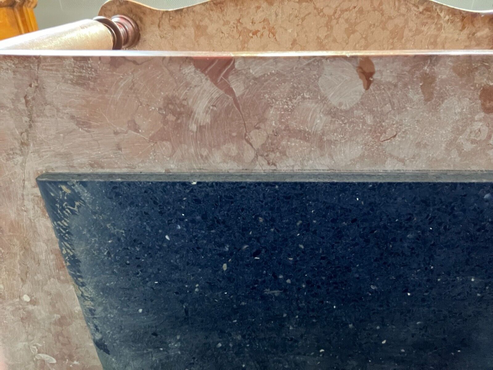 ANTIKER WASCHTISCH BEISTELLTISCH KONSOLE ITALIEN 1890 MARMOR ROSSO VERONA – Bild 19