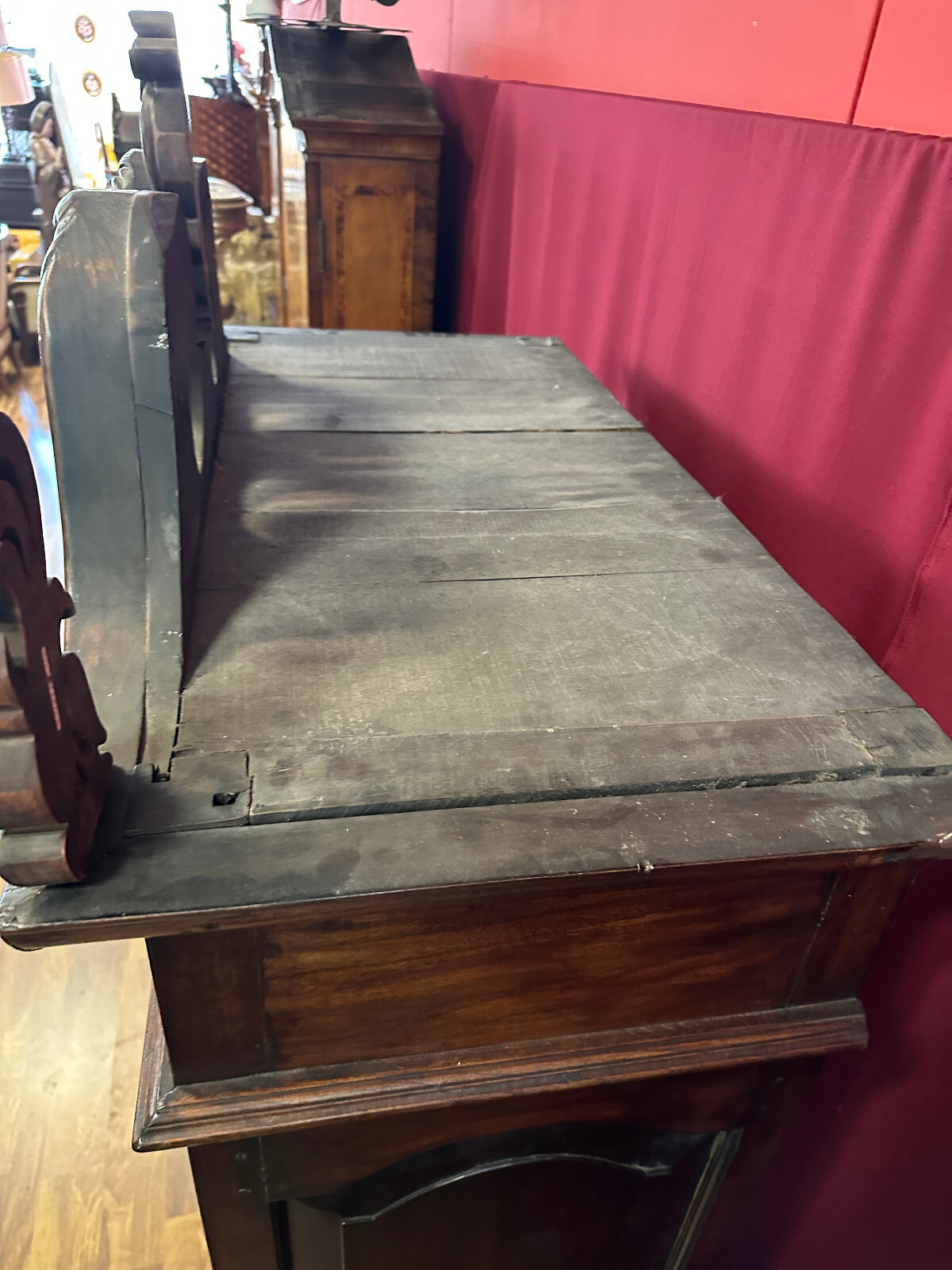 ANTIKER SCHRANK PRUNKSCHRANK 19 TES JHDT NUSSBAUM MASSIV SCHNITZWERK – Bild 21