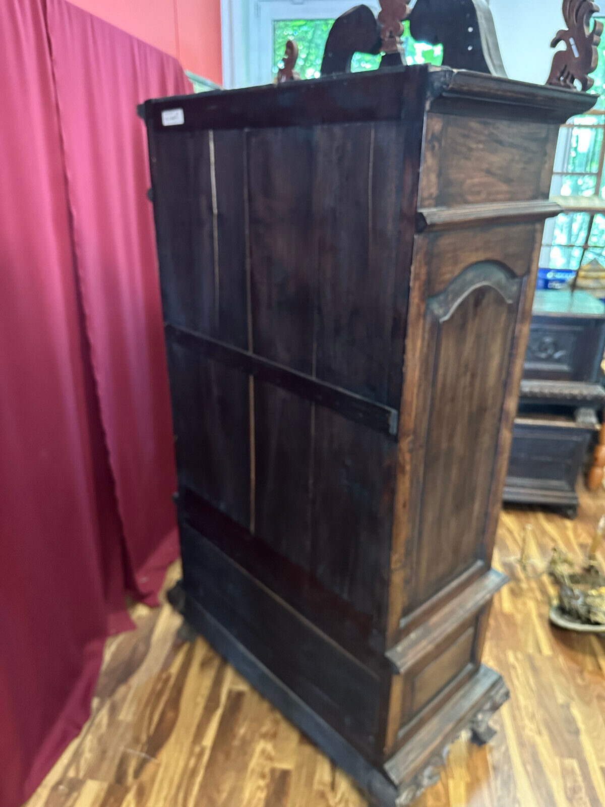 ANTIKER SCHRANK PRUNKSCHRANK 19 TES JHDT NUSSBAUM MASSIV SCHNITZWERK – Bild 22