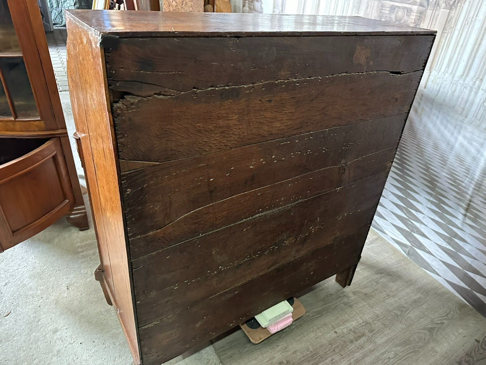 ANTIKER LOUIS SEIZE ZYLINDERSCHREIBTISCH SEKRETÄR AUS EICHE UM 1780 ROLLSEKRETÄR – Bild 17