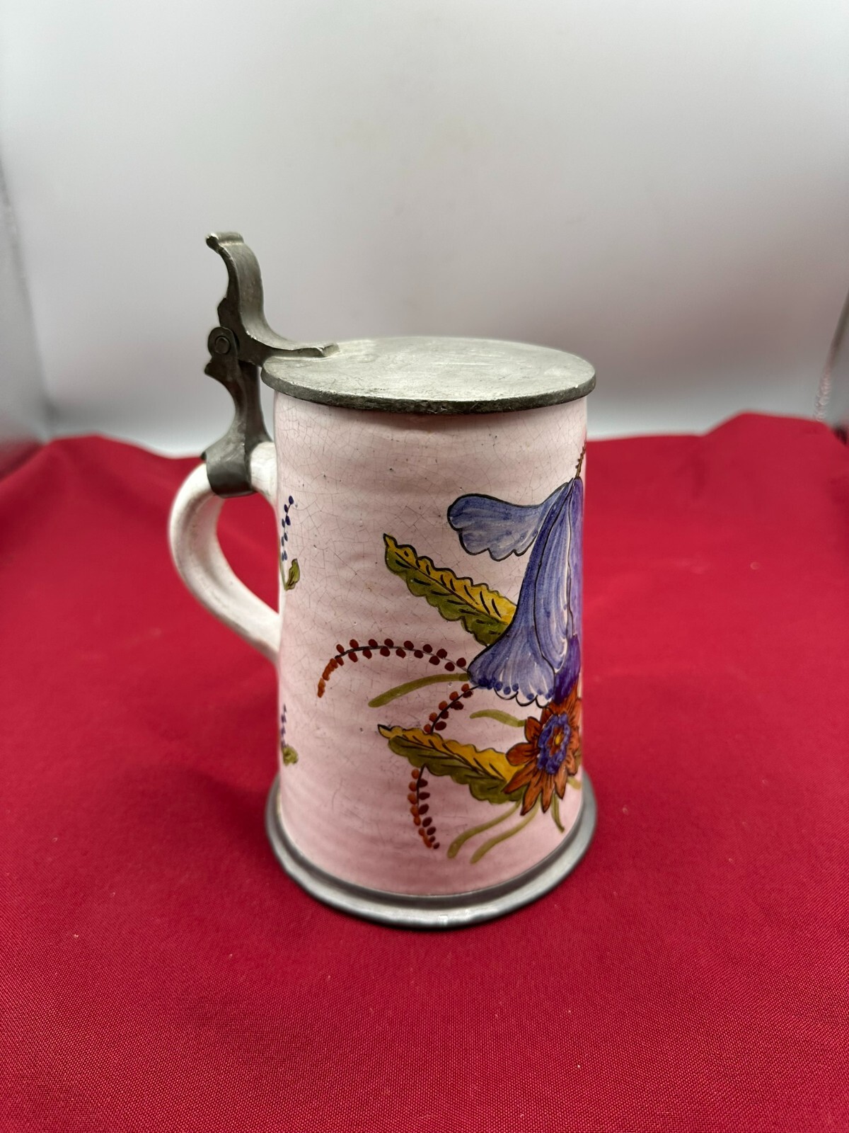 ANTIKER HUMPEN KRUG BAROCKKRUG KERAMIK HANDBEMALT 19 TES JHDT – Bild 7