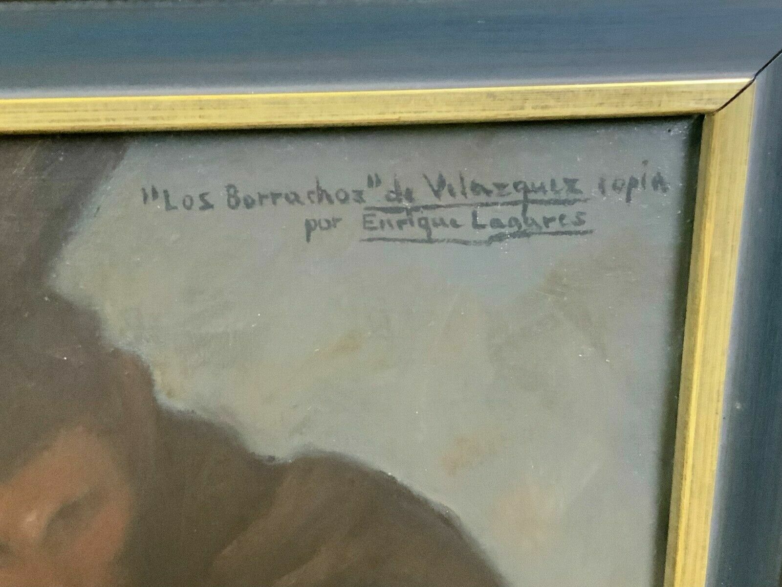 TRIUMPH DES BACCHUS GEMÄLDE ALTMEISTER KOPIE NACH DIEGO VELASQUEZ LOS BORRACHOS – Bild 3
