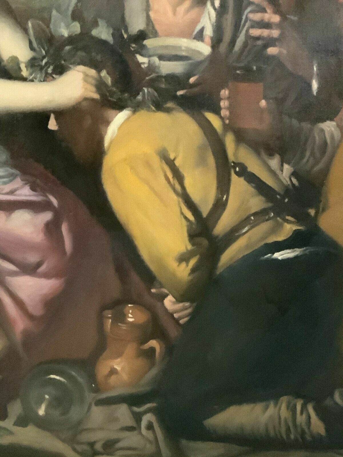 TRIUMPH DES BACCHUS GEMÄLDE ALTMEISTER KOPIE NACH DIEGO VELASQUEZ LOS BORRACHOS – Bild 6