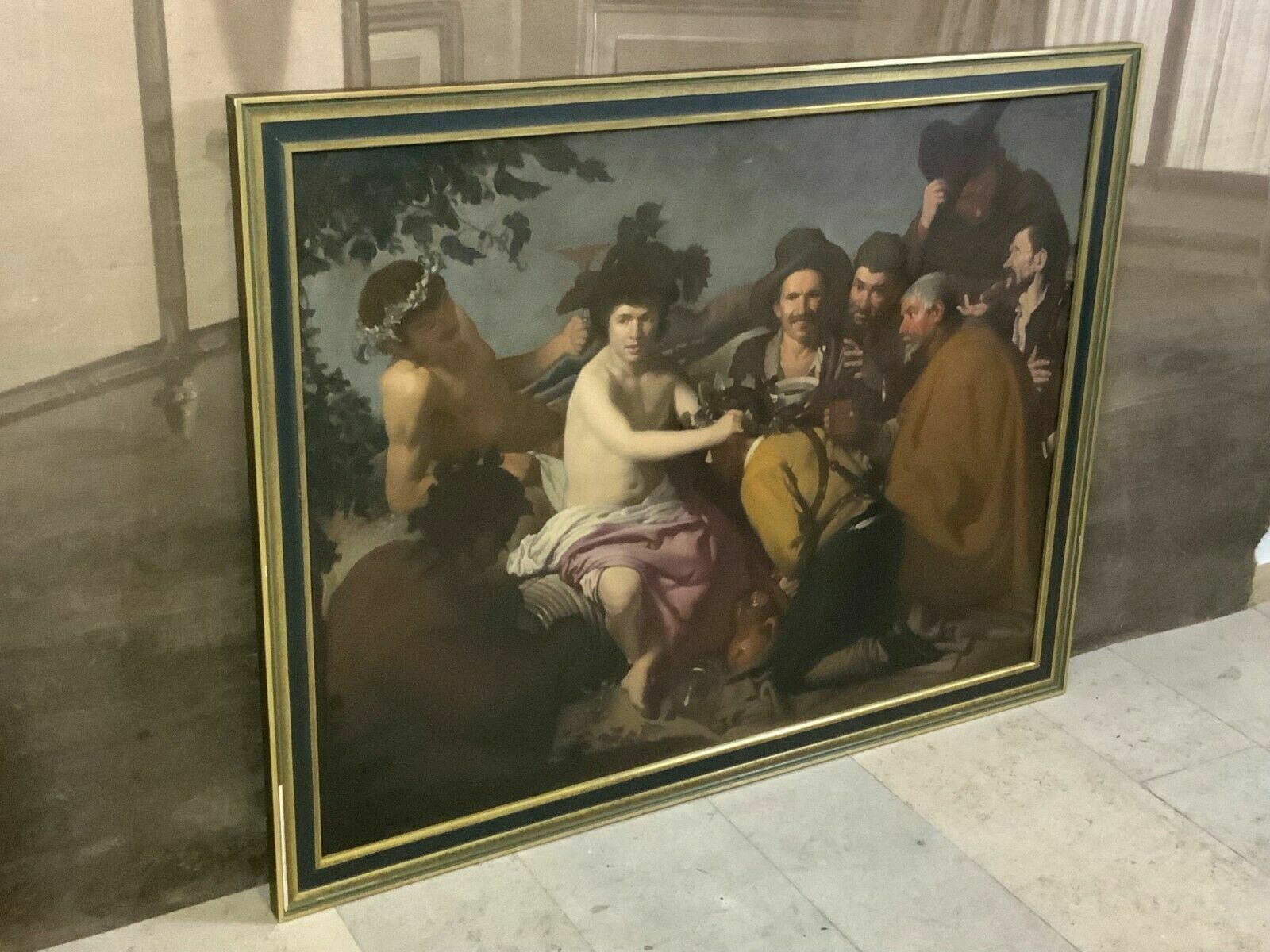 TRIUMPH DES BACCHUS GEMÄLDE ALTMEISTER KOPIE NACH DIEGO VELASQUEZ LOS BORRACHOS – Bild 8