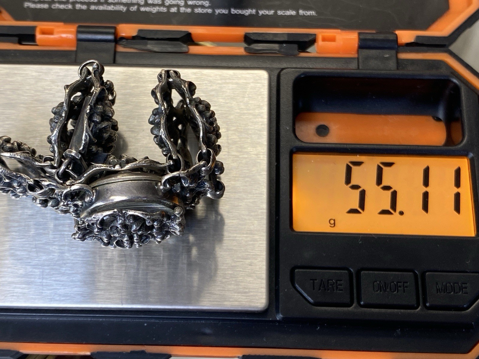 ANTIKES ARMBAND ARMBANDUHR UHR 835 SILBER FILIGRANES DEKOR – Bild 16
