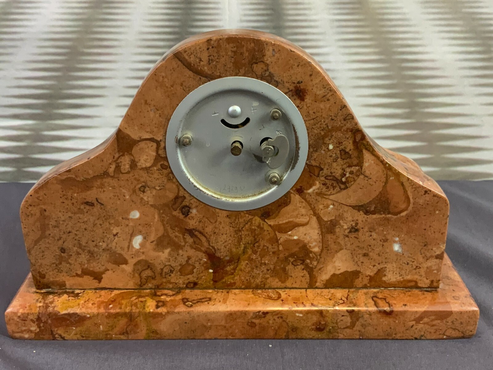 ANTIKE TISCHUHR GEHÄUSE AUS MARMOR DEFEKT 24x15cm – Bild 8