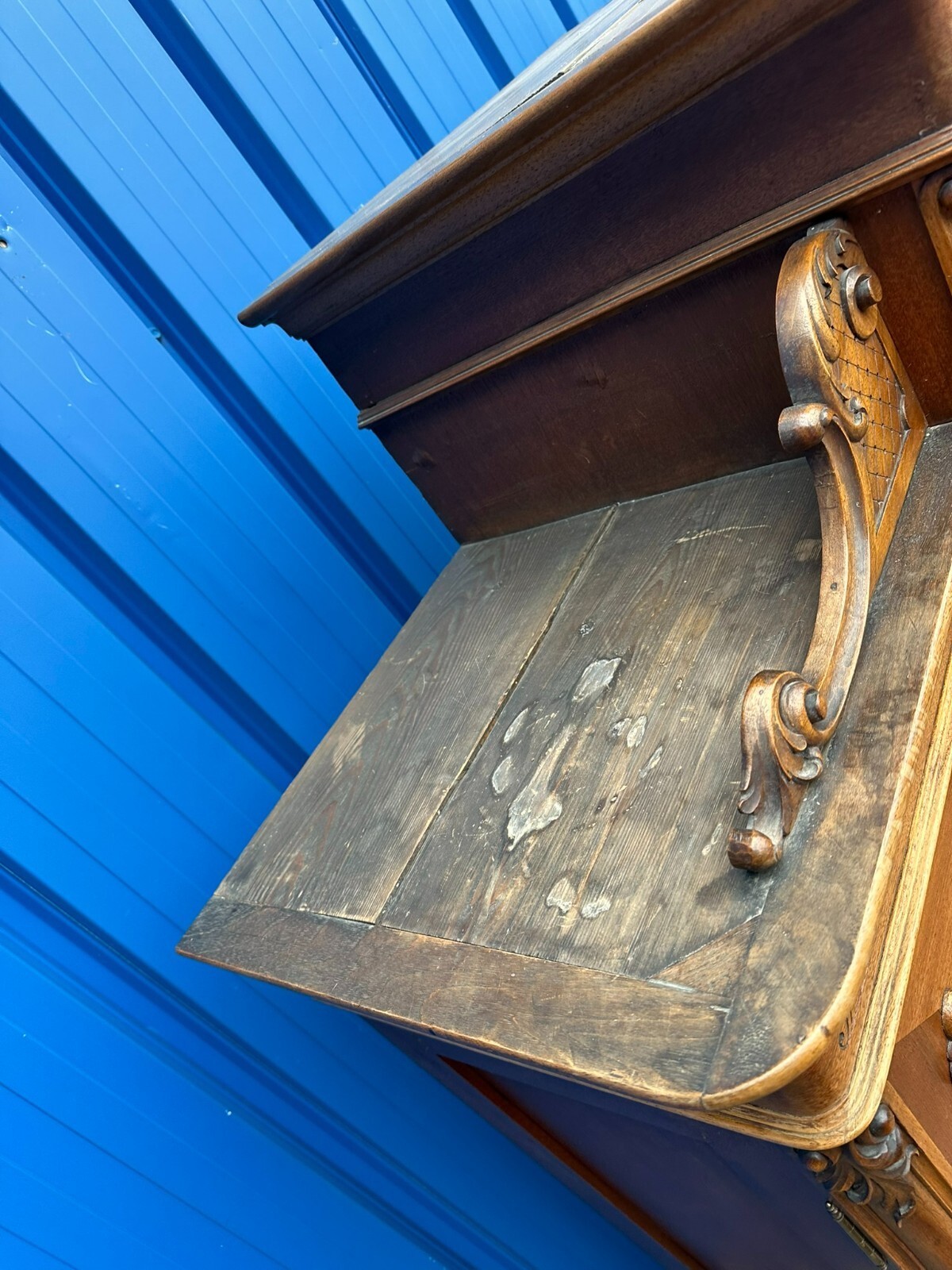 NEO ROKOKO BUFFET SCHRANK KREDENZ NUSSBAUM UM 1880 DREDNER BAROCK STIL – Bild 14