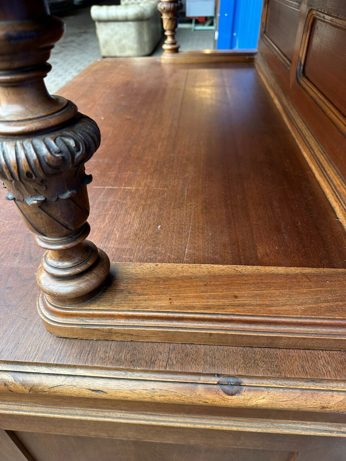 NEO ROKOKO BUFFET SCHRANK KREDENZ NUSSBAUM UM 1880 DREDNER BAROCK STIL – Bild 8