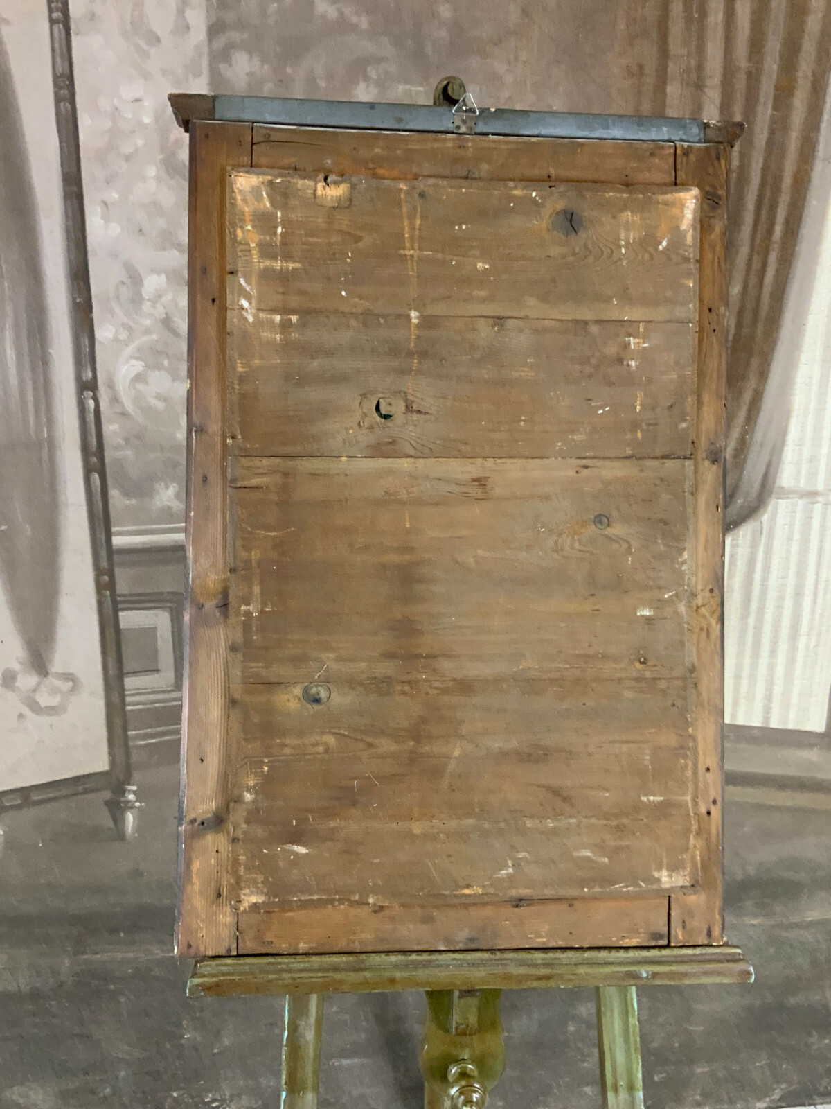 ANTIKER SPIEGEL 19TES JAHRHUNDERT GESAMTABMESSUNGEN 62x91cm – Bild 7