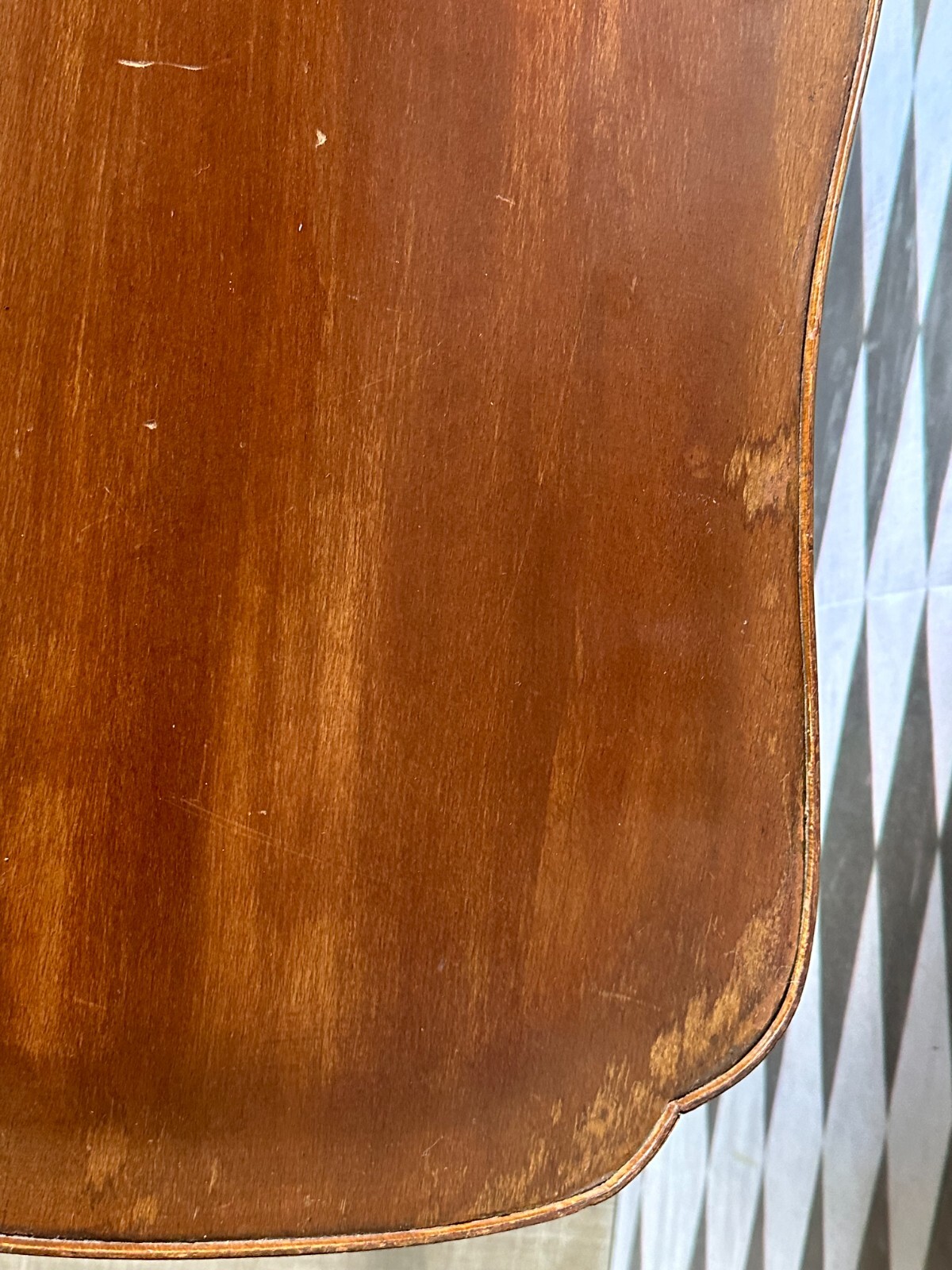 VINTAGE BEISTELLTISCH UM 1970 NIERENFORM MAHAGONI – Bild 5