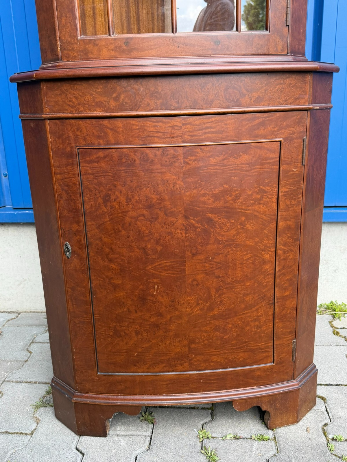 VINTAGE SHERADON STIL SCHRANK AUFSATZVITRINE VITRINE STILMÖBEL – Bild 3