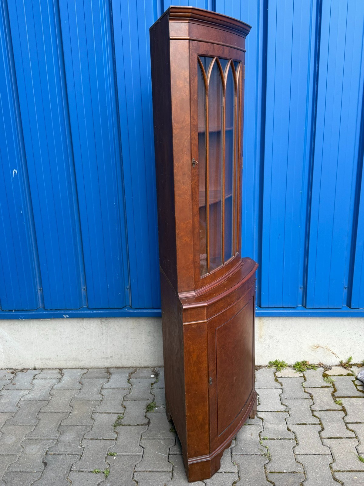 VINTAGE SHERADON STIL SCHRANK AUFSATZVITRINE VITRINE STILMÖBEL – Bild 5