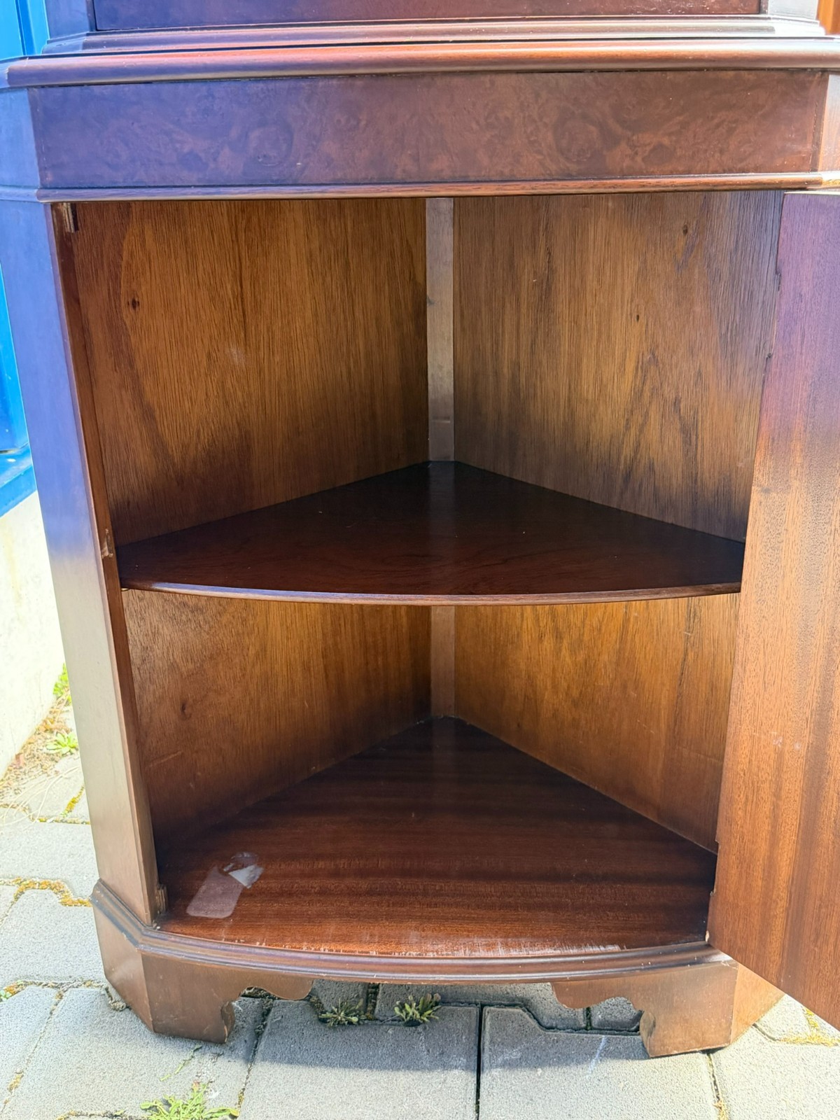 VINTAGE SHERADON STIL SCHRANK AUFSATZVITRINE VITRINE STILMÖBEL – Bild 7