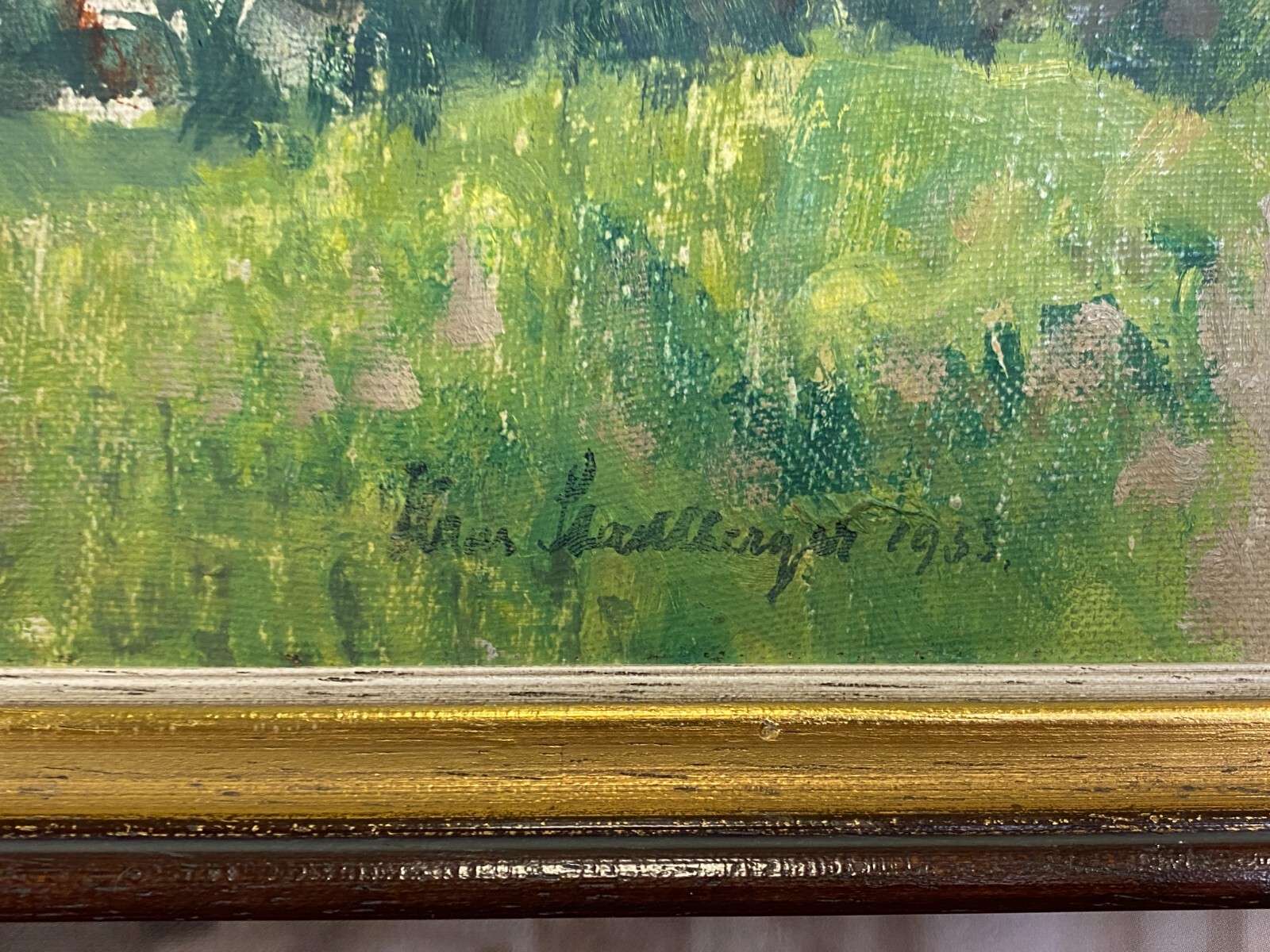 ÖLGEMÄLDE SEE LANDSCHAFT GEMÄLDE SIGNIERT HANS STADLBERGER – Bild 4