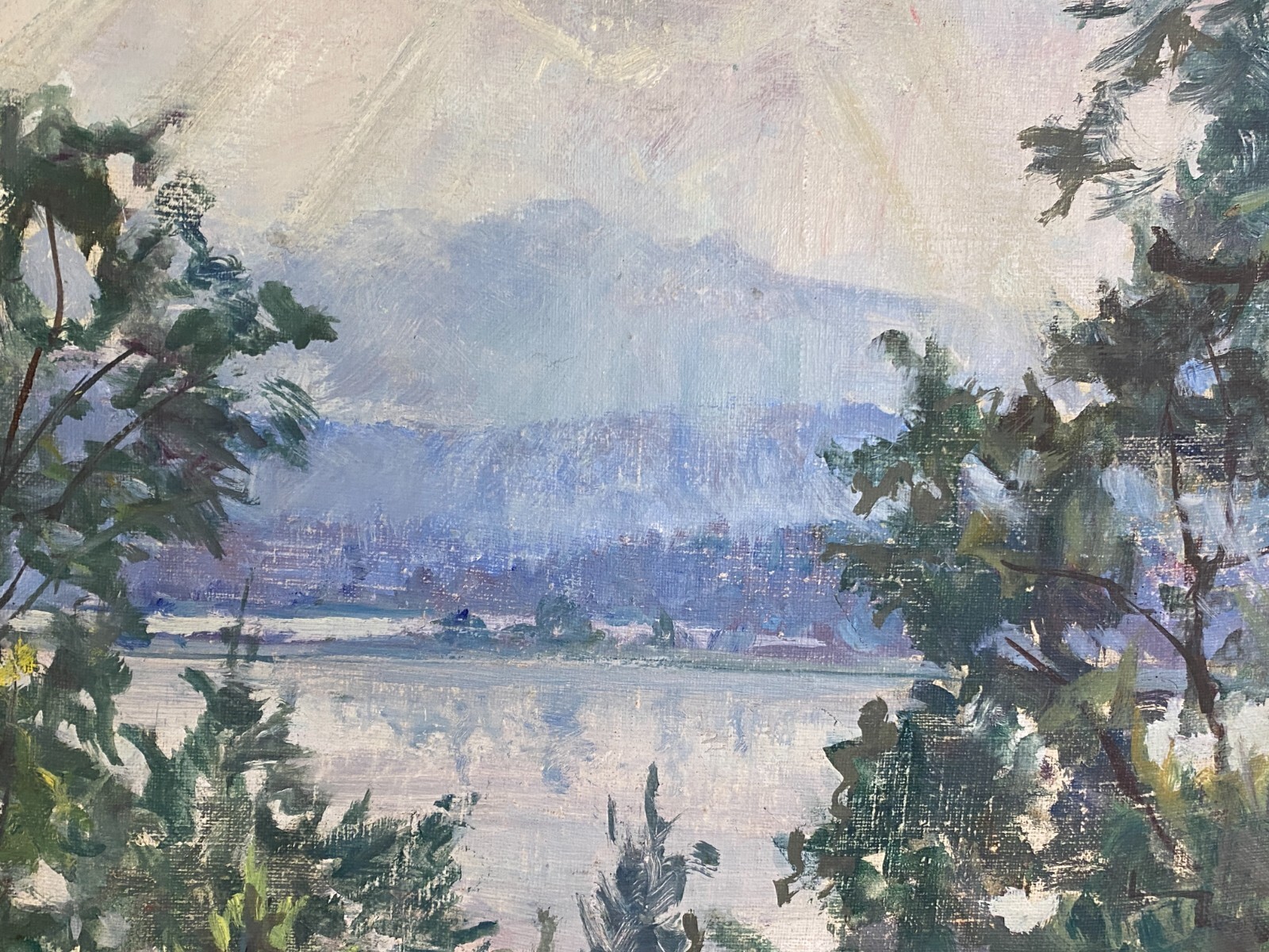 ÖLGEMÄLDE SEE LANDSCHAFT GEMÄLDE SIGNIERT HANS STADLBERGER – Bild 5