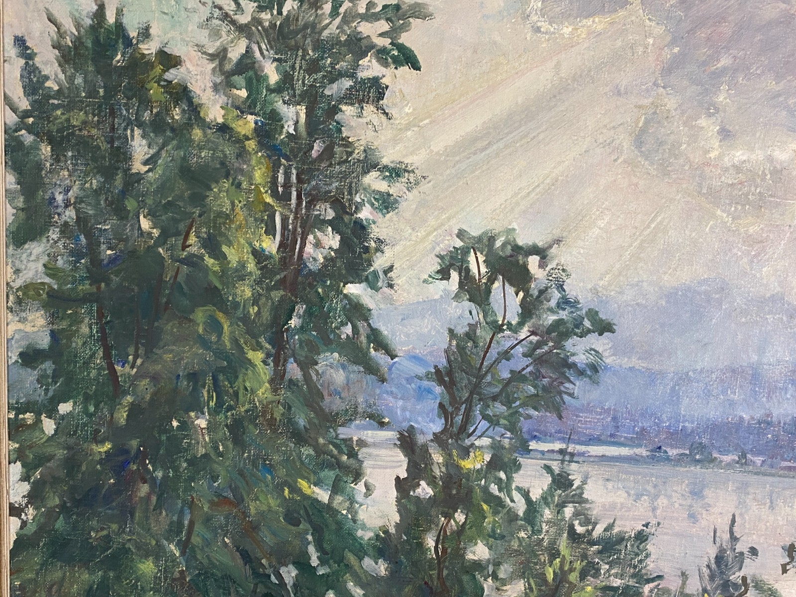 ÖLGEMÄLDE SEE LANDSCHAFT GEMÄLDE SIGNIERT HANS STADLBERGER – Bild 7