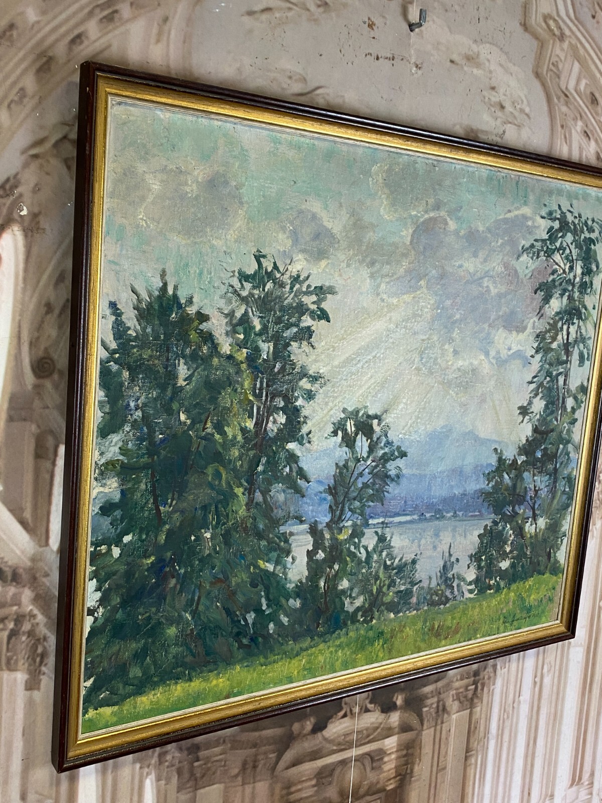 ÖLGEMÄLDE SEE LANDSCHAFT GEMÄLDE SIGNIERT HANS STADLBERGER – Bild 9