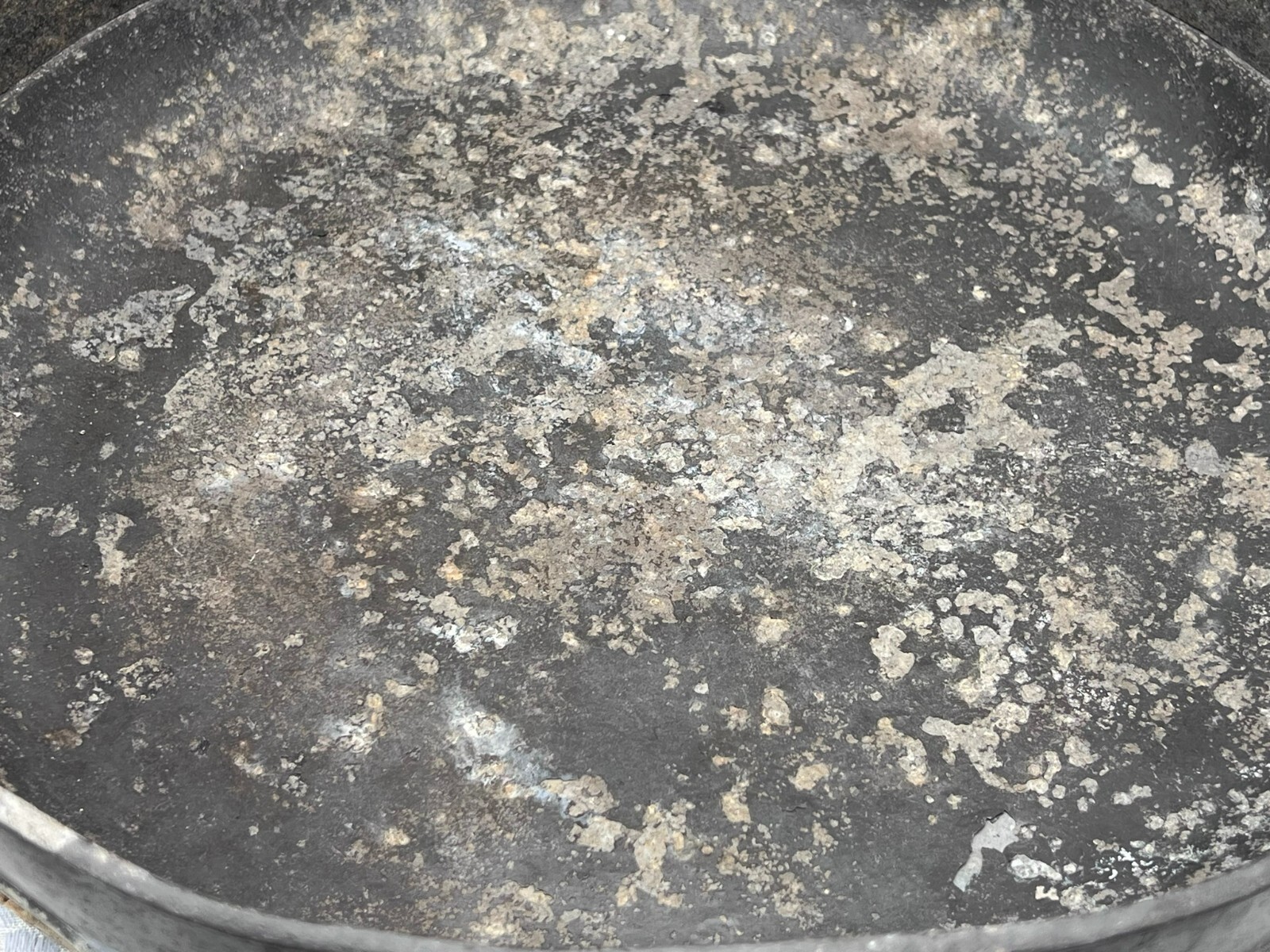 SEHR GROSSE ANTIKE SCHALE AUS ZINN 37cm 2,6kg – Bild 8