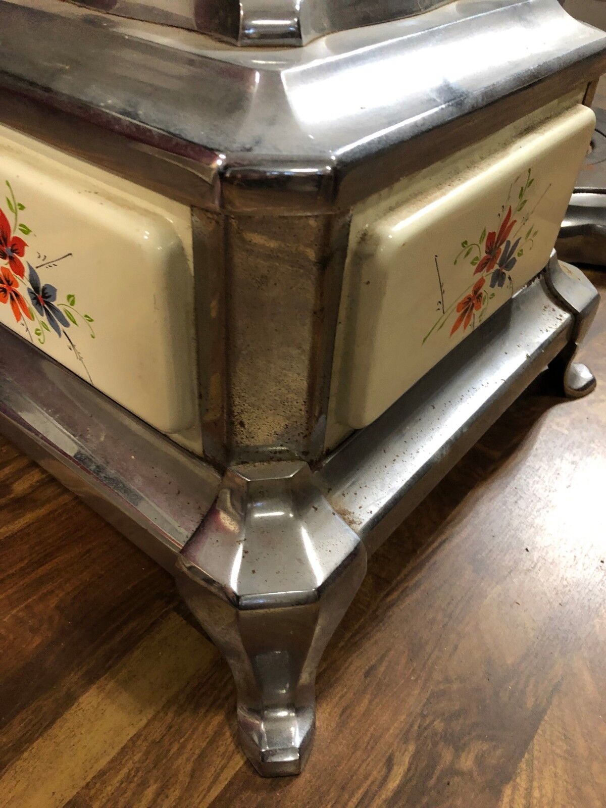 STANGENHERD JUGENDSTIL HERD OFEN AUS METALL EMAILLIERT KÜCHENOFEN ANTIK – Bild 5