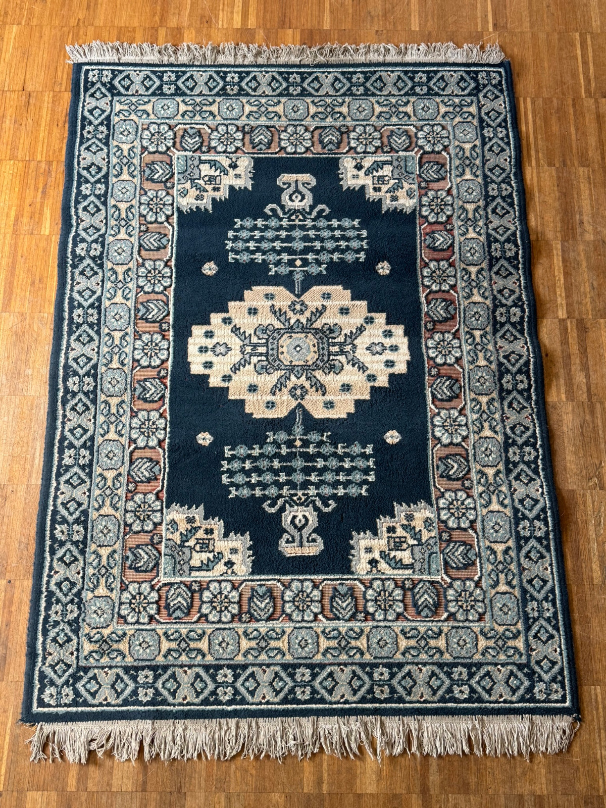 ALTER ORIENTTEPPICH BRÜCKE TEPPICH AUS WOLLE  175x115cm