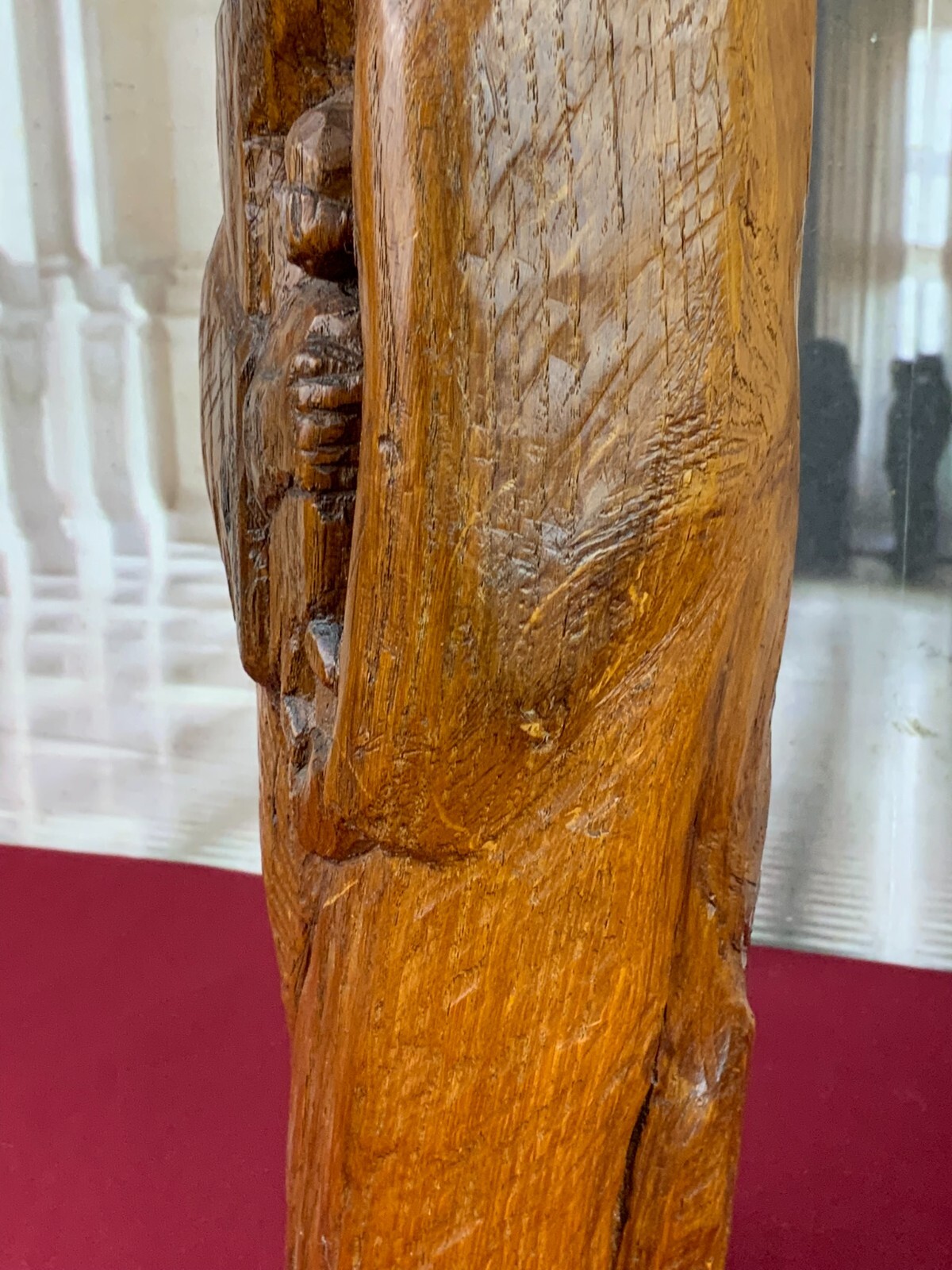 HEILIGENFIGUR SKULPTUR AUS HOLZ HEILIGE MARIA MIT DEM JESUS KIND AUS 1975 – Bild 12