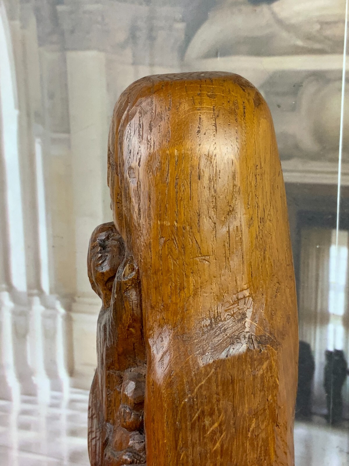 HEILIGENFIGUR SKULPTUR AUS HOLZ HEILIGE MARIA MIT DEM JESUS KIND AUS 1975 – Bild 14