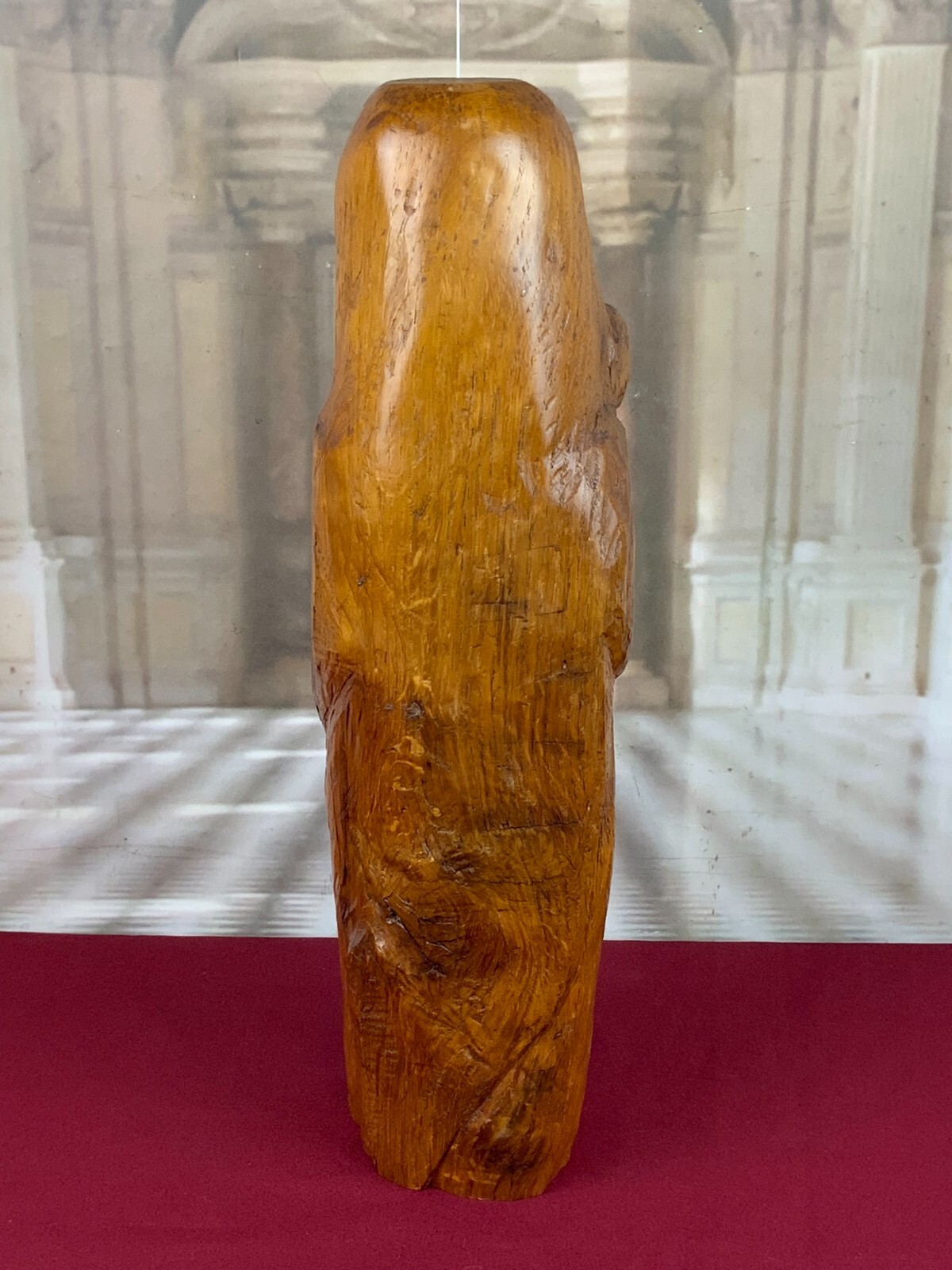 HEILIGENFIGUR SKULPTUR AUS HOLZ HEILIGE MARIA MIT DEM JESUS KIND AUS 1975 – Bild 4