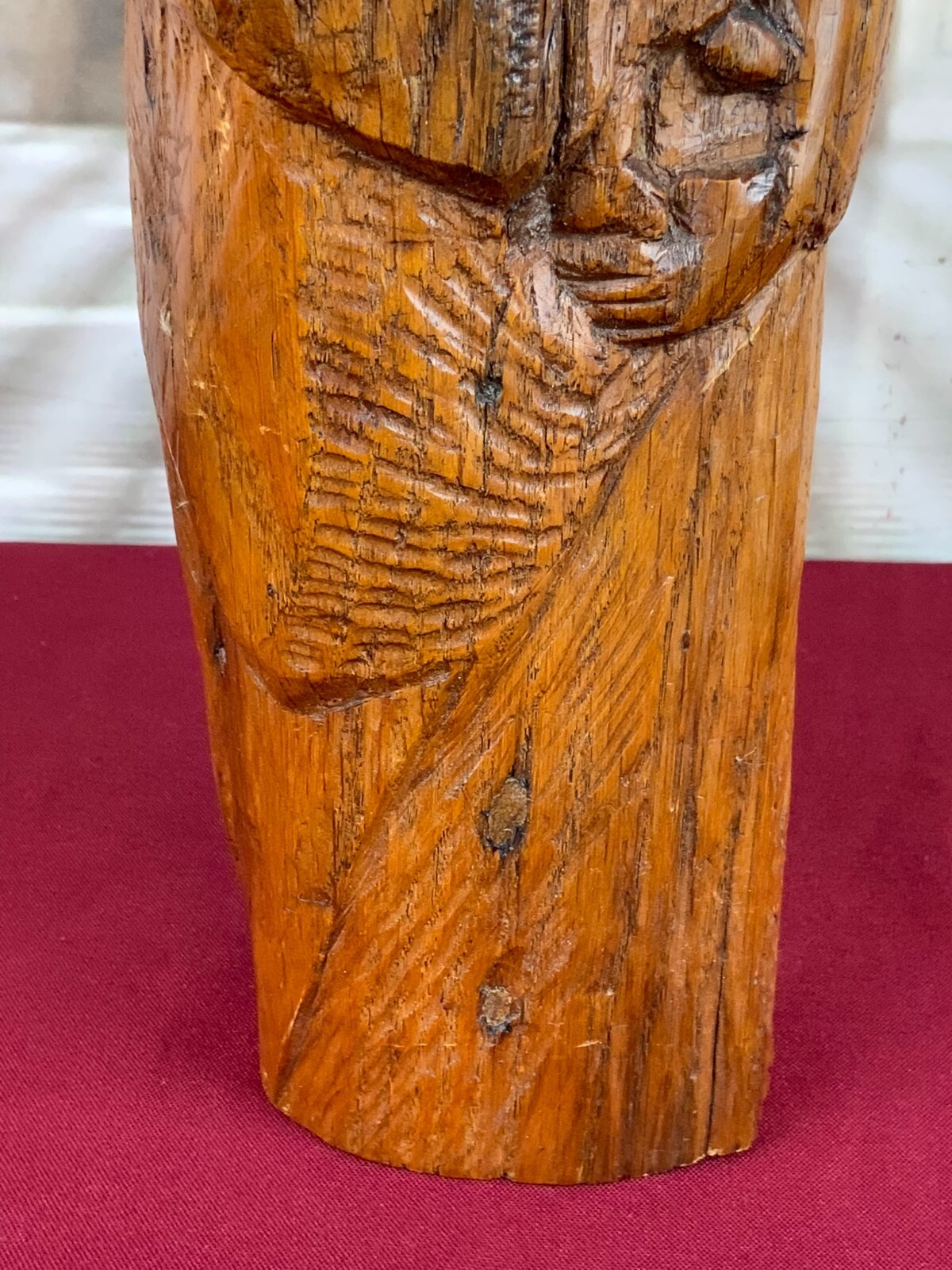 HEILIGENFIGUR SKULPTUR AUS HOLZ HEILIGE MARIA MIT DEM JESUS KIND AUS 1975 – Bild 10